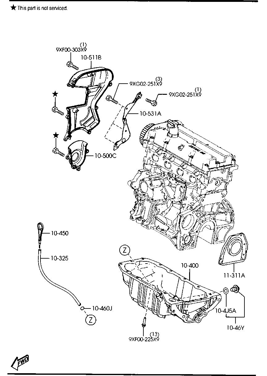 FORD C201-11-311 - Akselitiiviste, kampiakseli inparts.fi