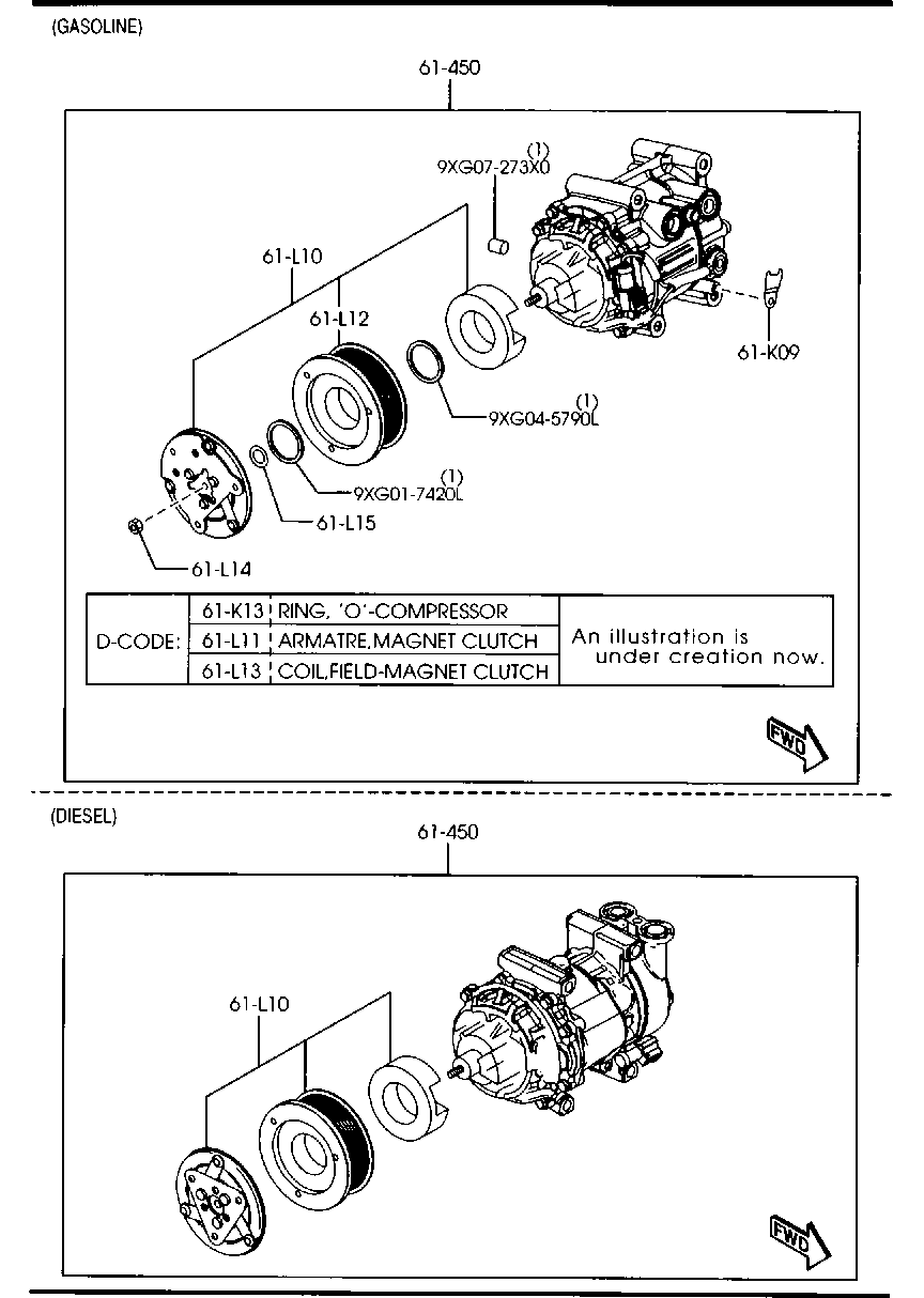 FORD DE94-61-450A - Kompressori, ilmastointilaite inparts.fi