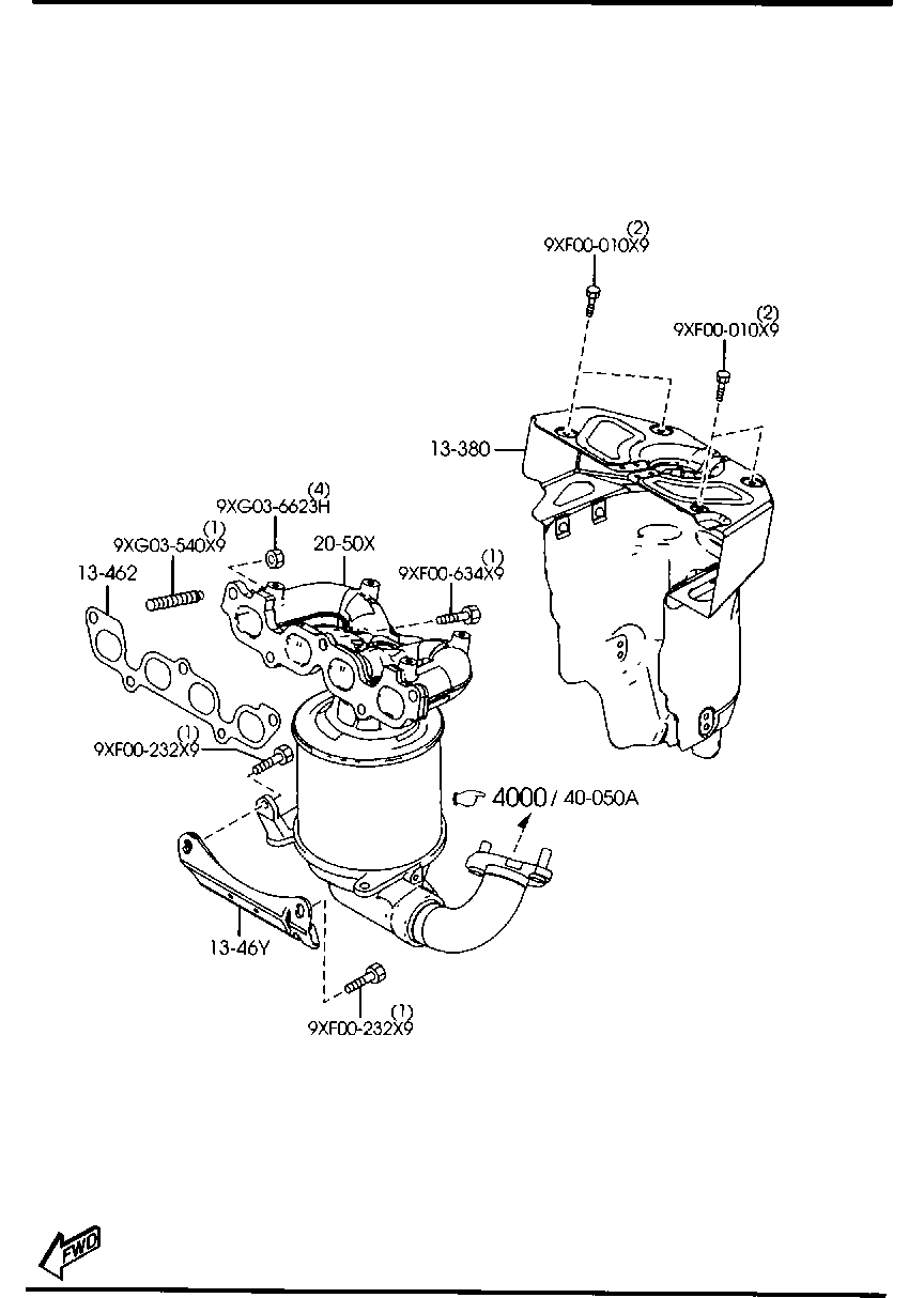 MAZDA C201-13-460 - Tiiviste, pakosarja inparts.fi