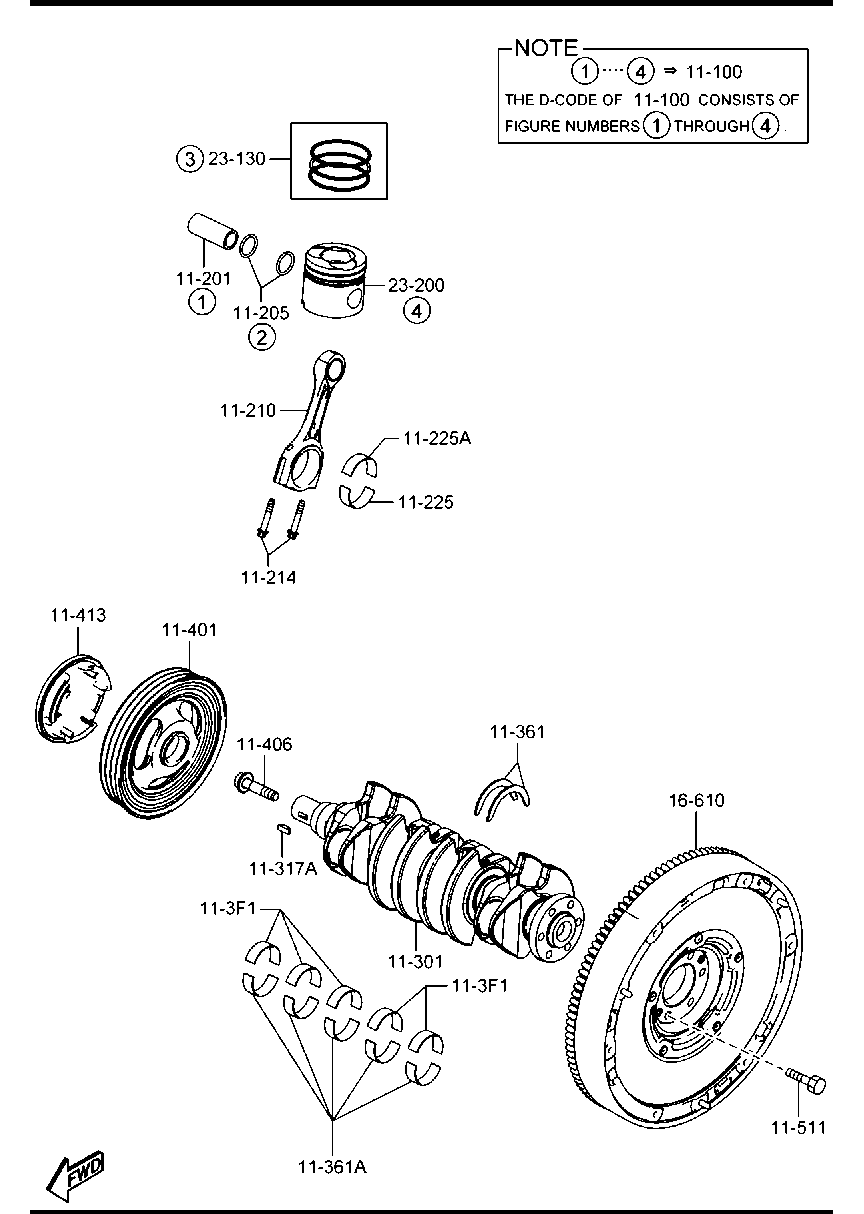 MAZDA Y401-11-406A - Hihnapyörän ruuvi inparts.fi