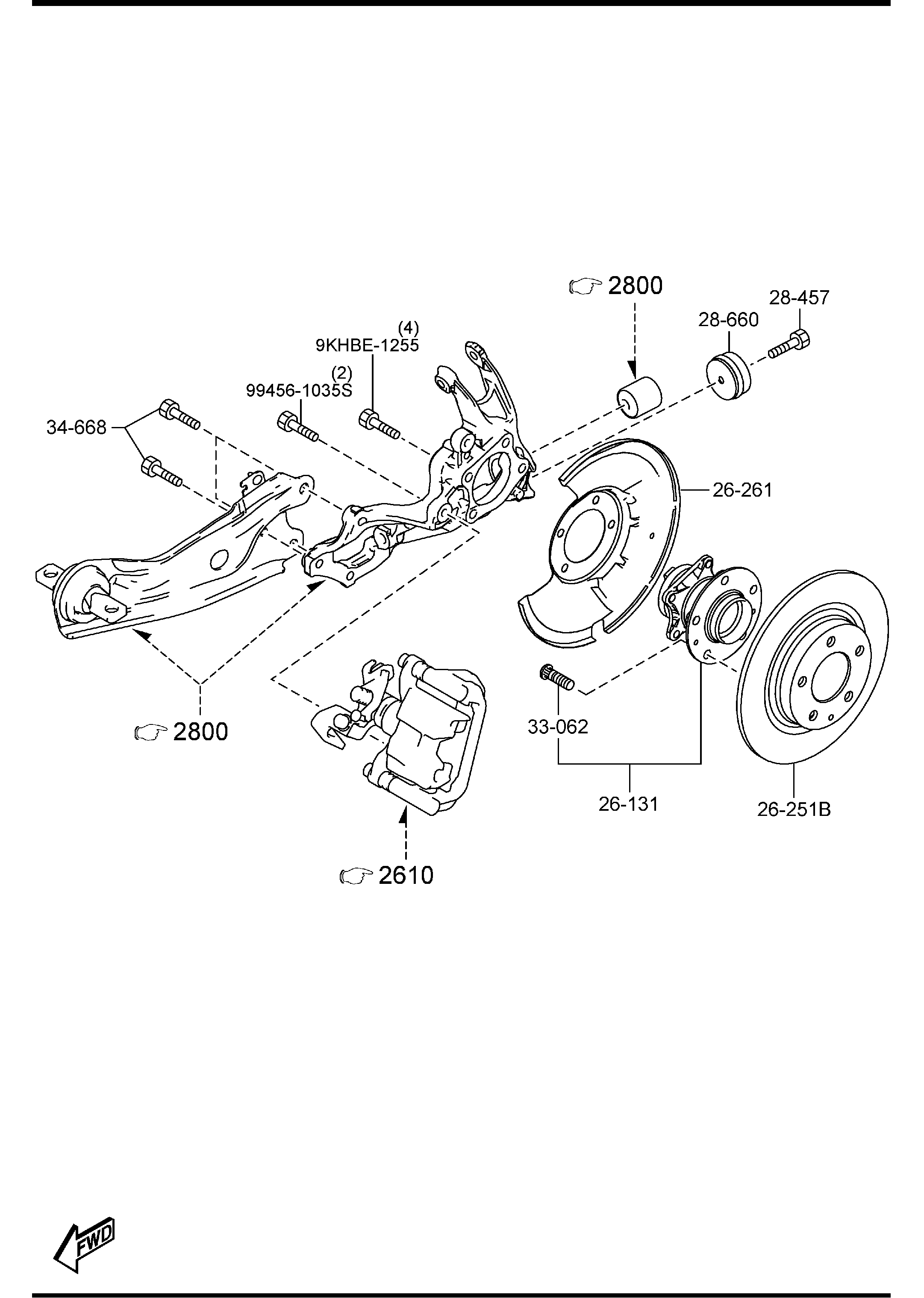 MAZDA GK2Y-26-251H - Jarrulevy inparts.fi