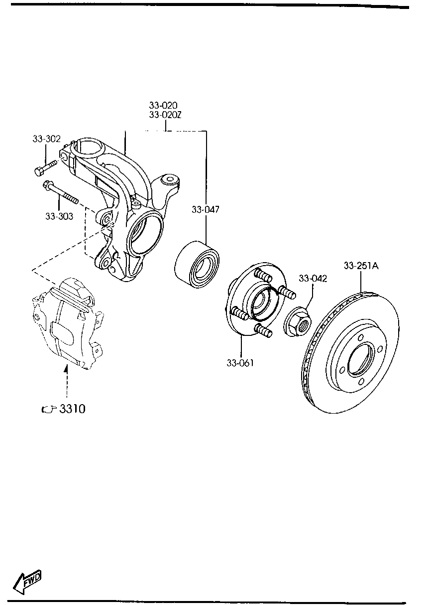 MAZDA DD63-33-25XA - Jarrulevy inparts.fi