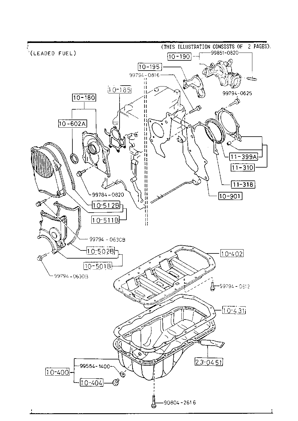 MAZDA F801-10-431 - Tiiviste, öljykaukalo inparts.fi