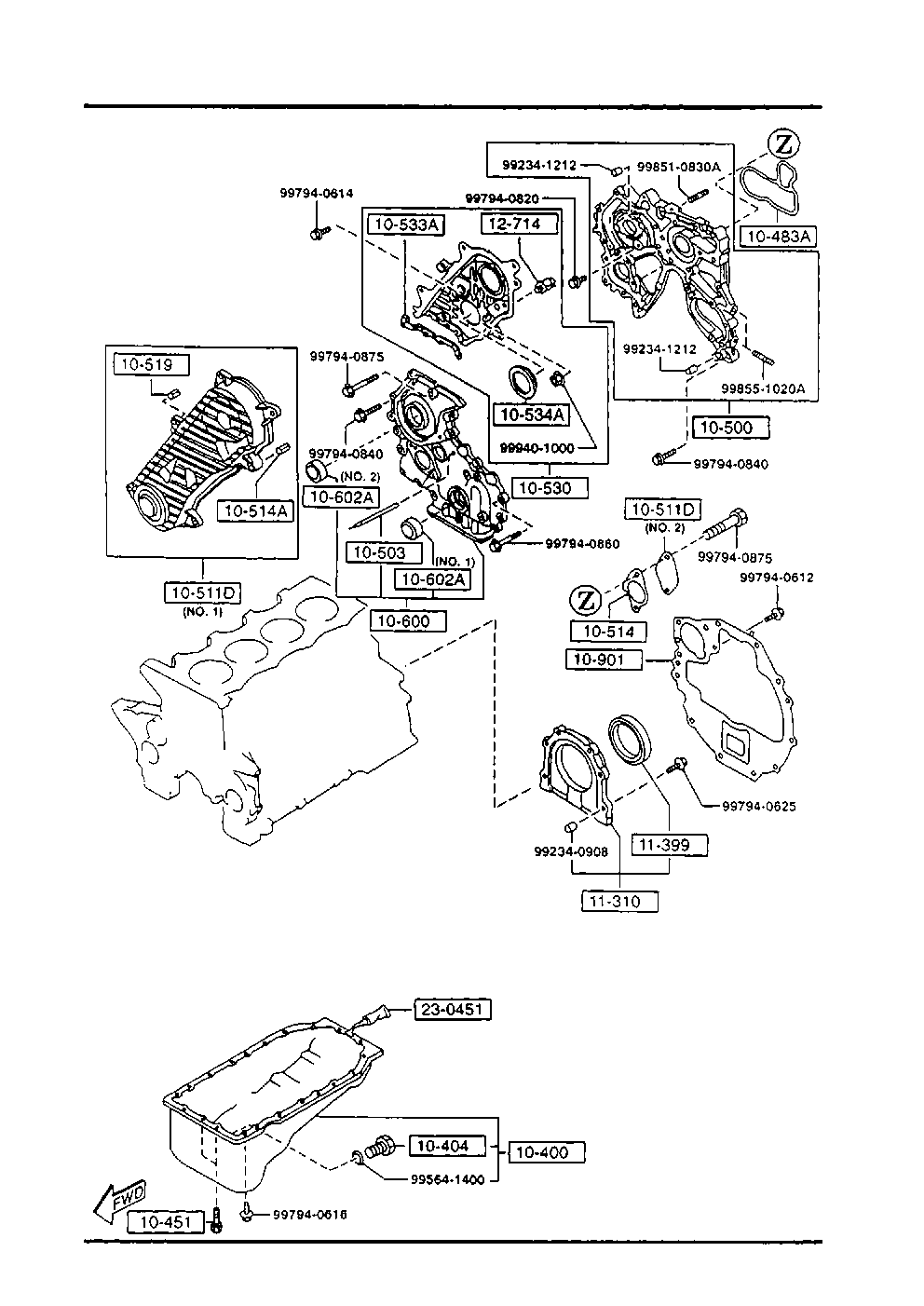 MAZDA G601-11-399 - Akselitiiviste, kampiakseli inparts.fi