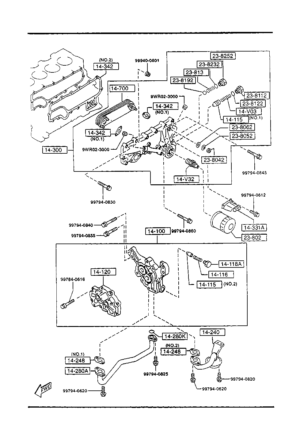 MAZDA VSY1-14-302 - Öljynsuodatin inparts.fi