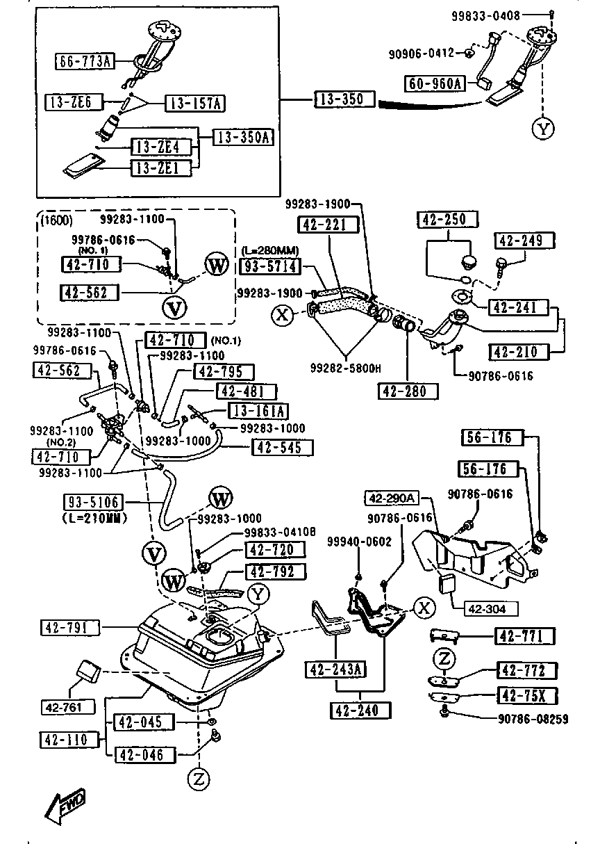 MAZDA BPE8-13-350 - Polttoainepumppu inparts.fi