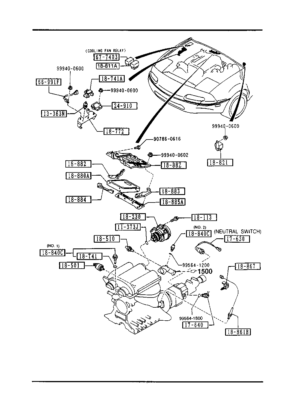 KIA 8574-18-840 - Tunnistin, jäähdytysnesteen lämpötila inparts.fi