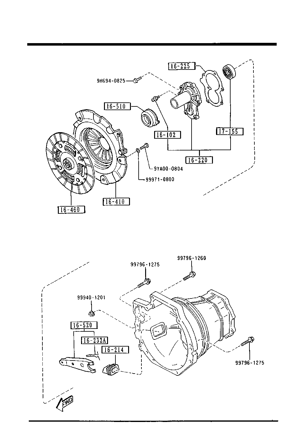 MAZDA B622-16-410 - Kytkimen painelevy inparts.fi