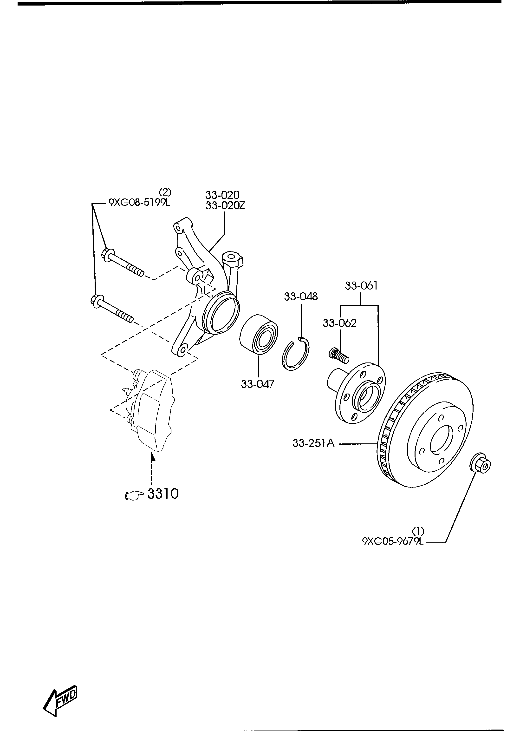 Mitsubishi EC01-33-048 - Pyöränlaakerisarja inparts.fi