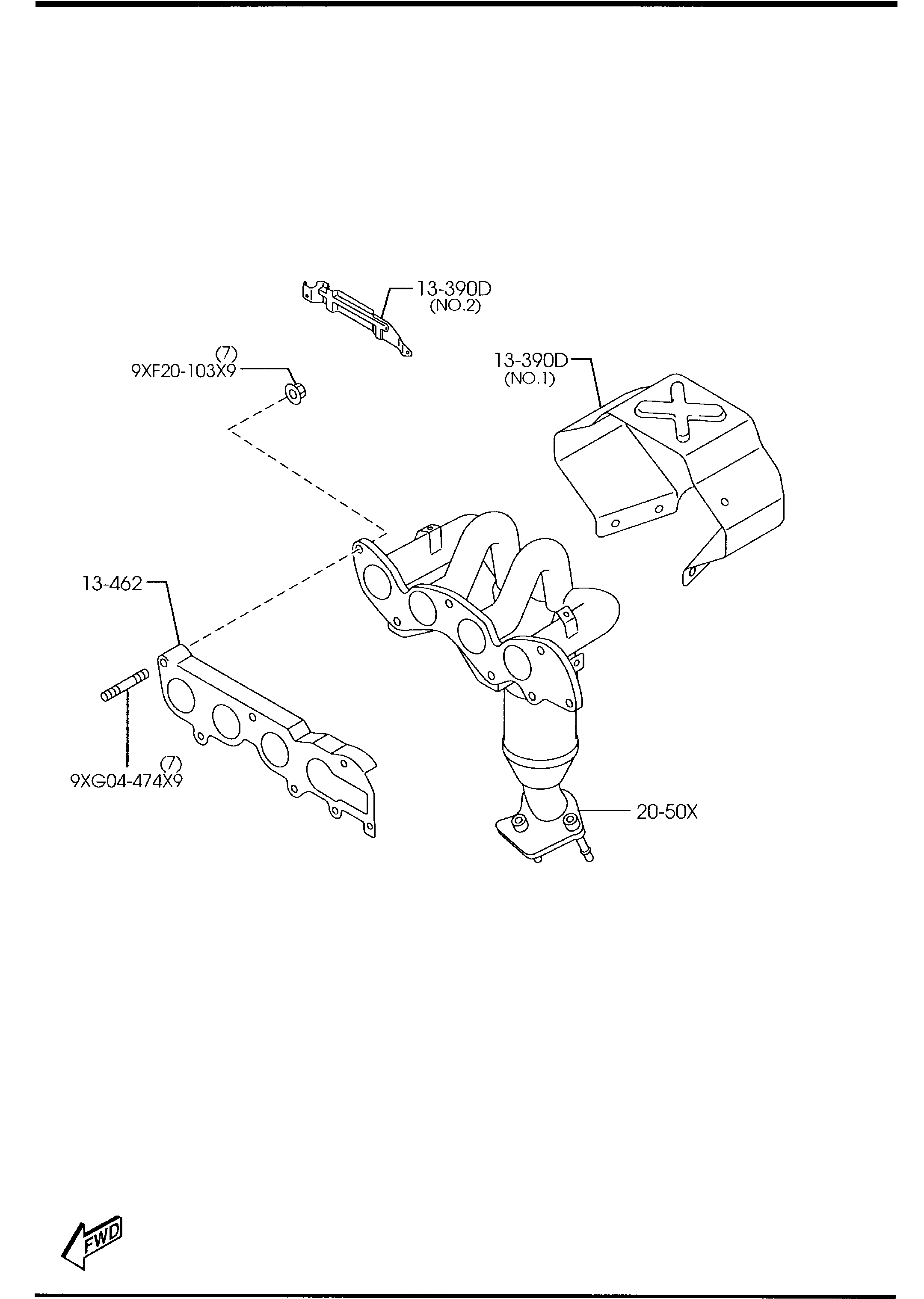 MAZDA L301-13-460 - Tiiviste, pakosarja inparts.fi