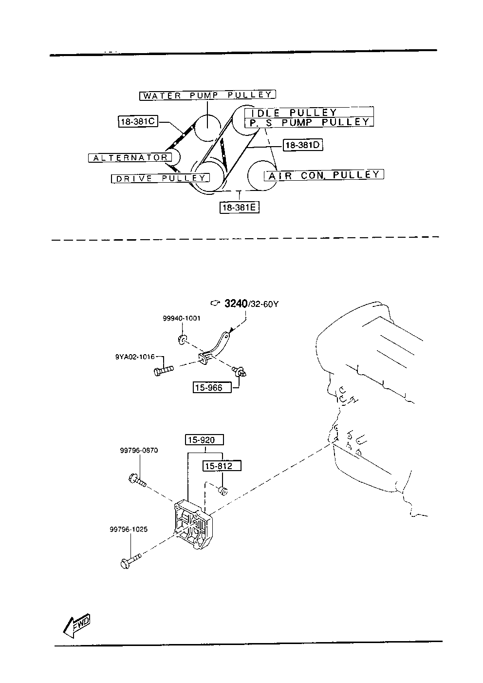 MAZDA B366-15-907 - Moniurahihna inparts.fi