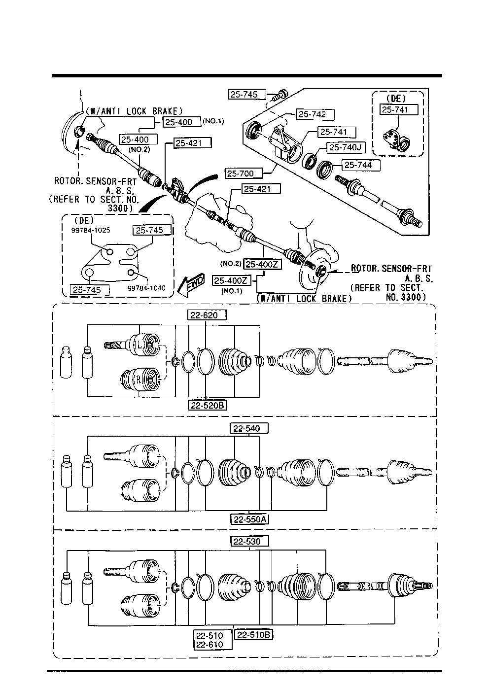 MAZDA G568-25-600A - Nivelsarja, vetoakseli inparts.fi