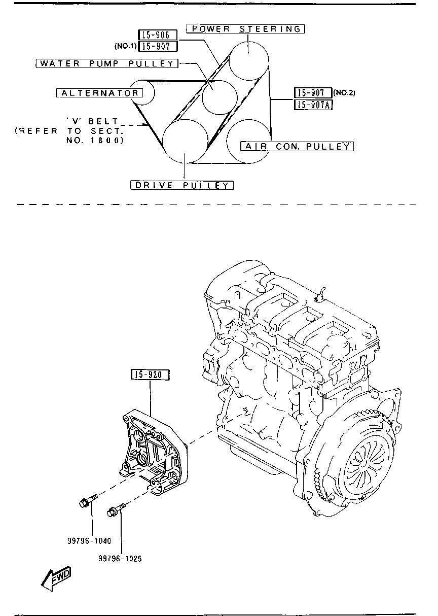 MAZDA FP01-15-907 - Moniurahihna inparts.fi