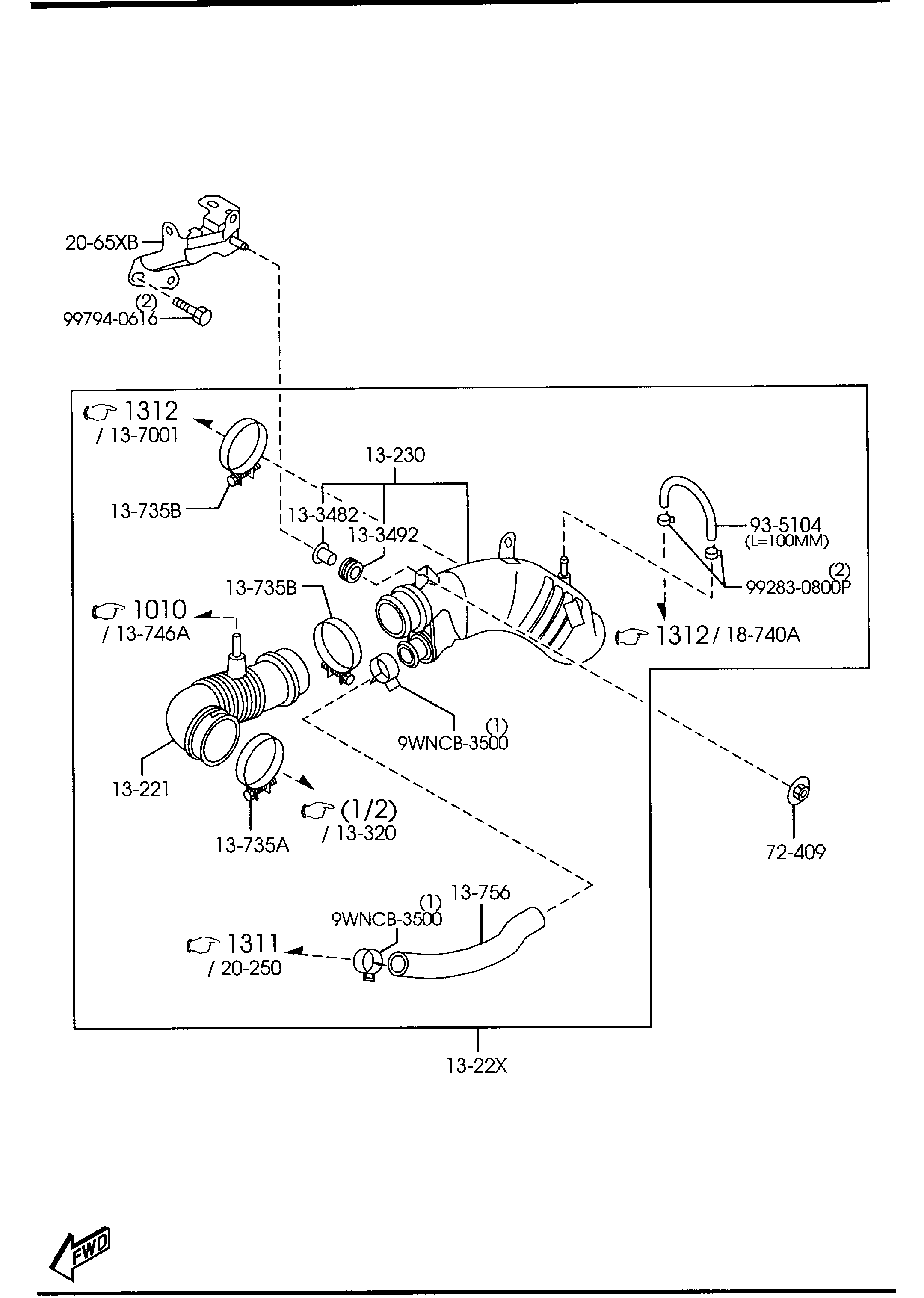 Subaru L3K9-13-215 - Ilmamassamittari inparts.fi