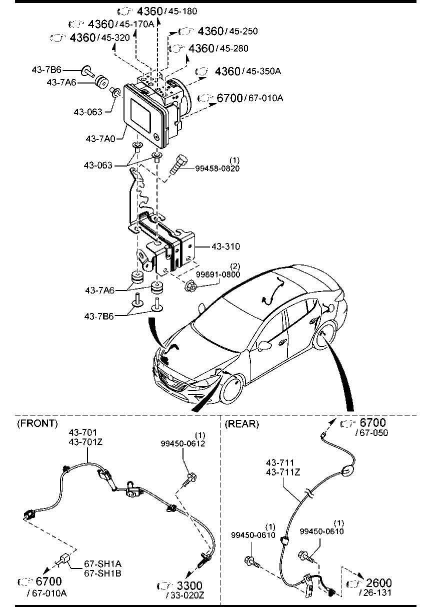 MAZDA BJS7-43-71Y - ABS-anturi inparts.fi