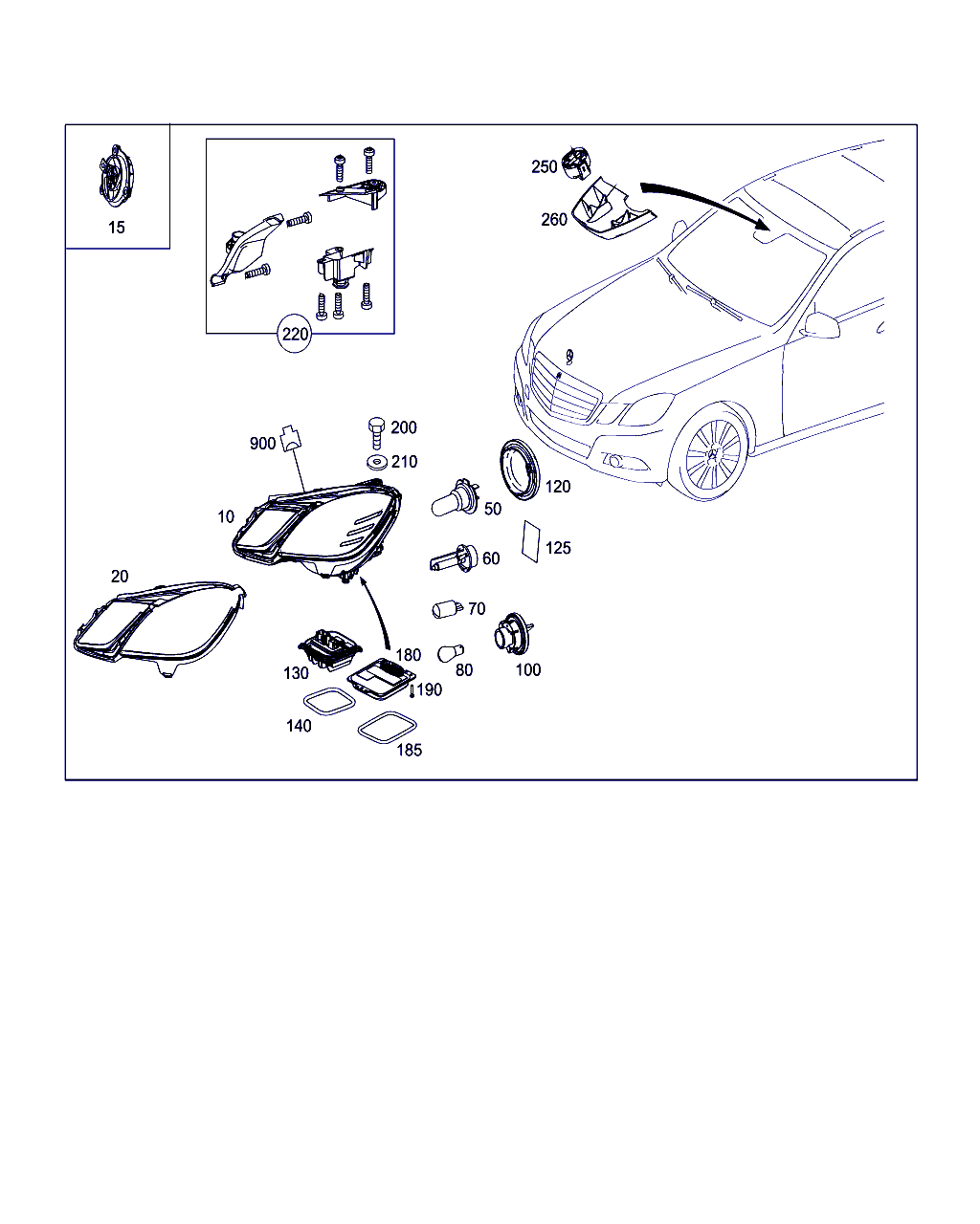 Mercedes-Benz A 212 900 78 04 - Kytkentälaite, kaasupurkauslamppu inparts.fi