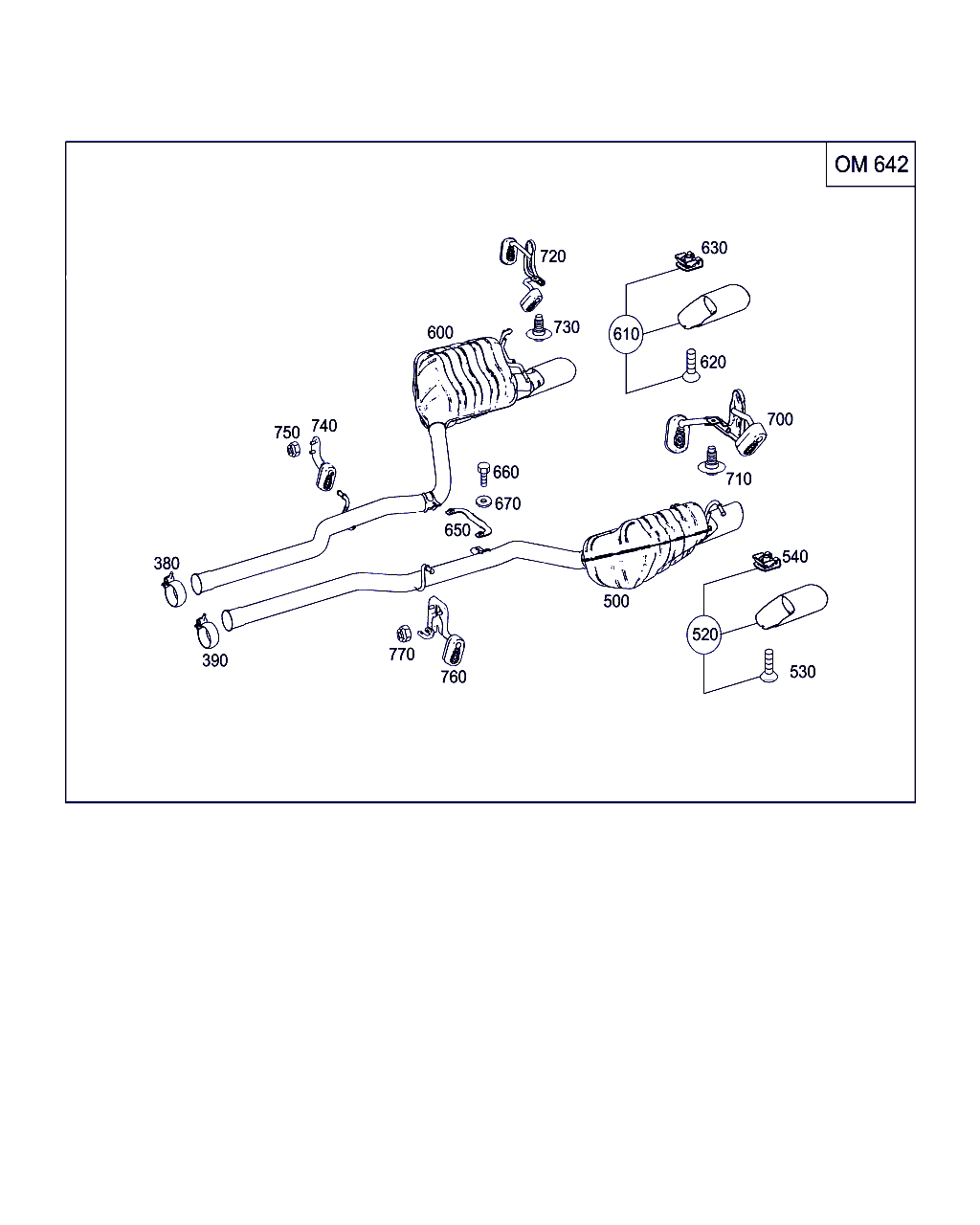 Mercedes-Benz A 000 490 13 41 - Putkenliitin, pakoputkisto inparts.fi