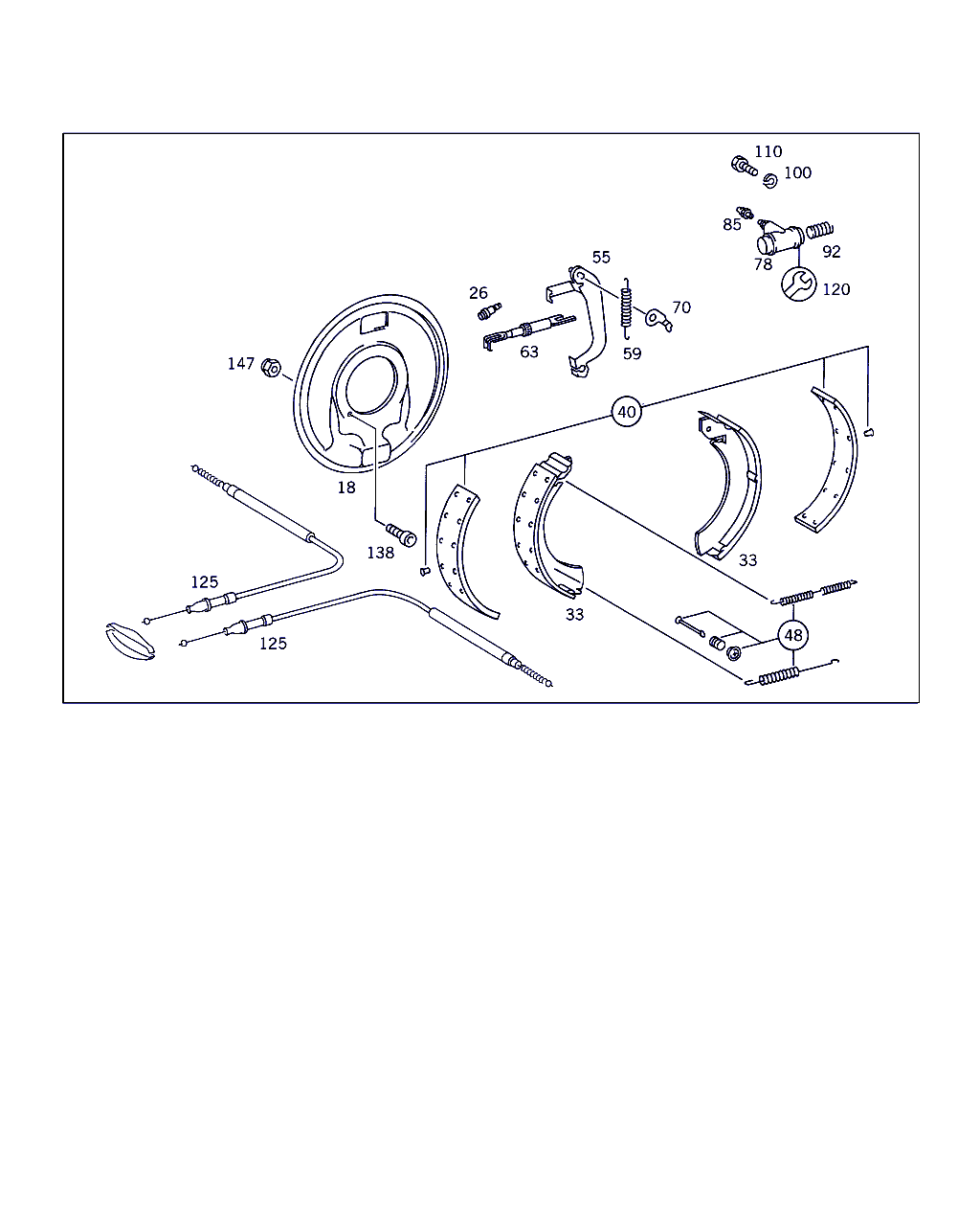 Mercedes-Benz A 631 423 01 07 - Jarrukenkäsarja inparts.fi