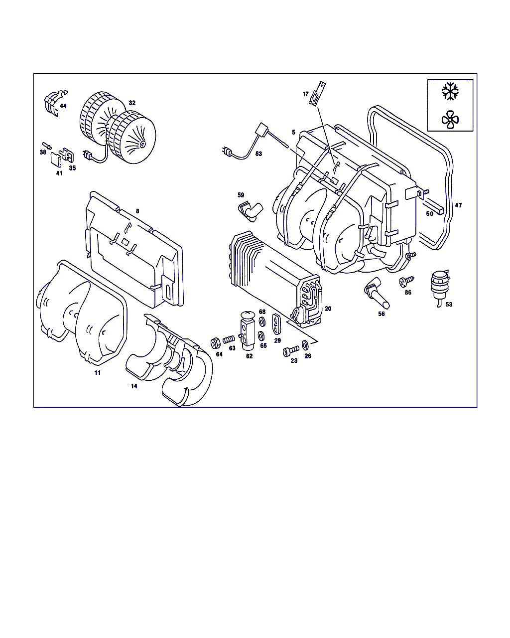 Mercedes-Benz A 201 830 06 84 - Paisuntaventtiili, ilmastointilaite inparts.fi