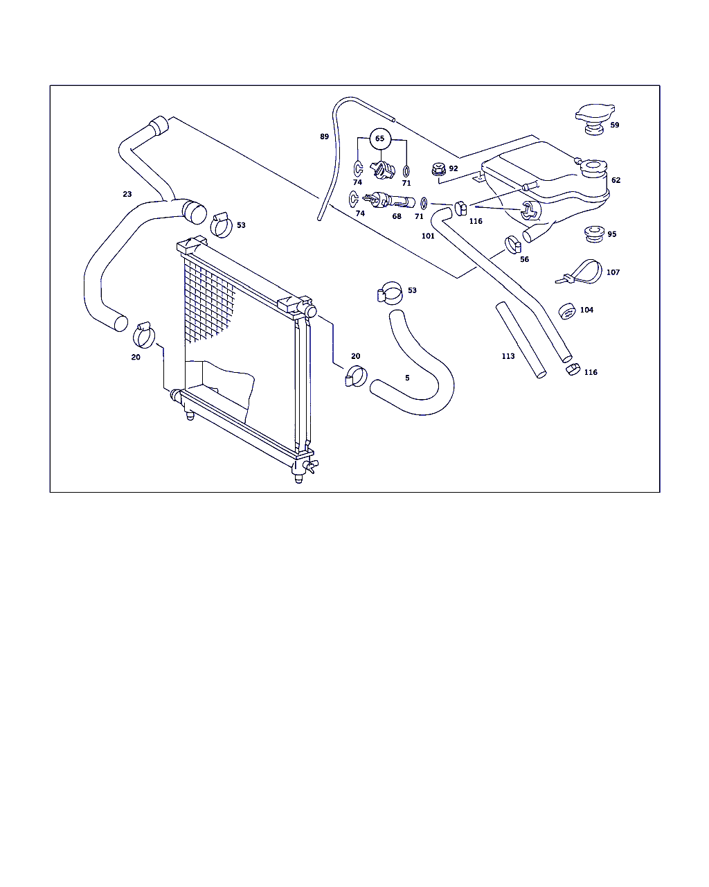 Mercedes-Benz A 123 501 01 15 - Korkki, jäähdytin inparts.fi