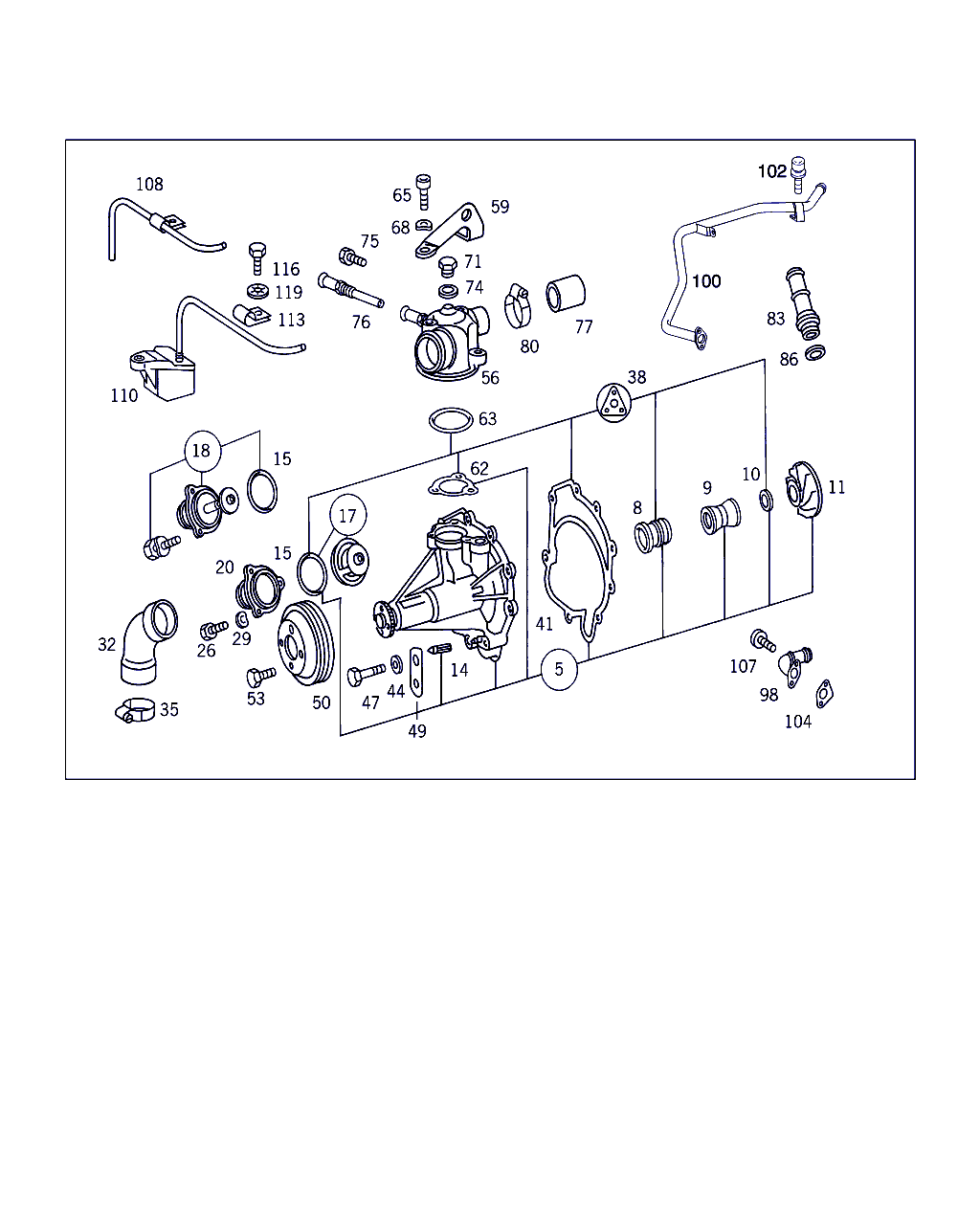 Mercedes-Benz A 119 200 00 15 - Termostaatti, jäähdytysneste inparts.fi