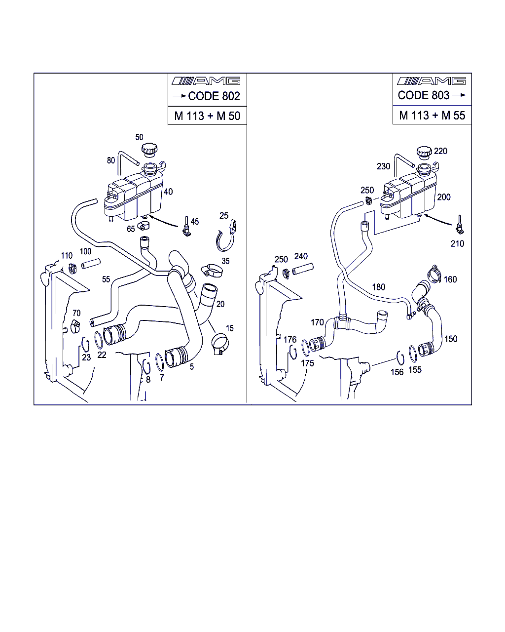 Mercedes-Benz A 210 501 07 15 - Korkki, jäähdytin inparts.fi