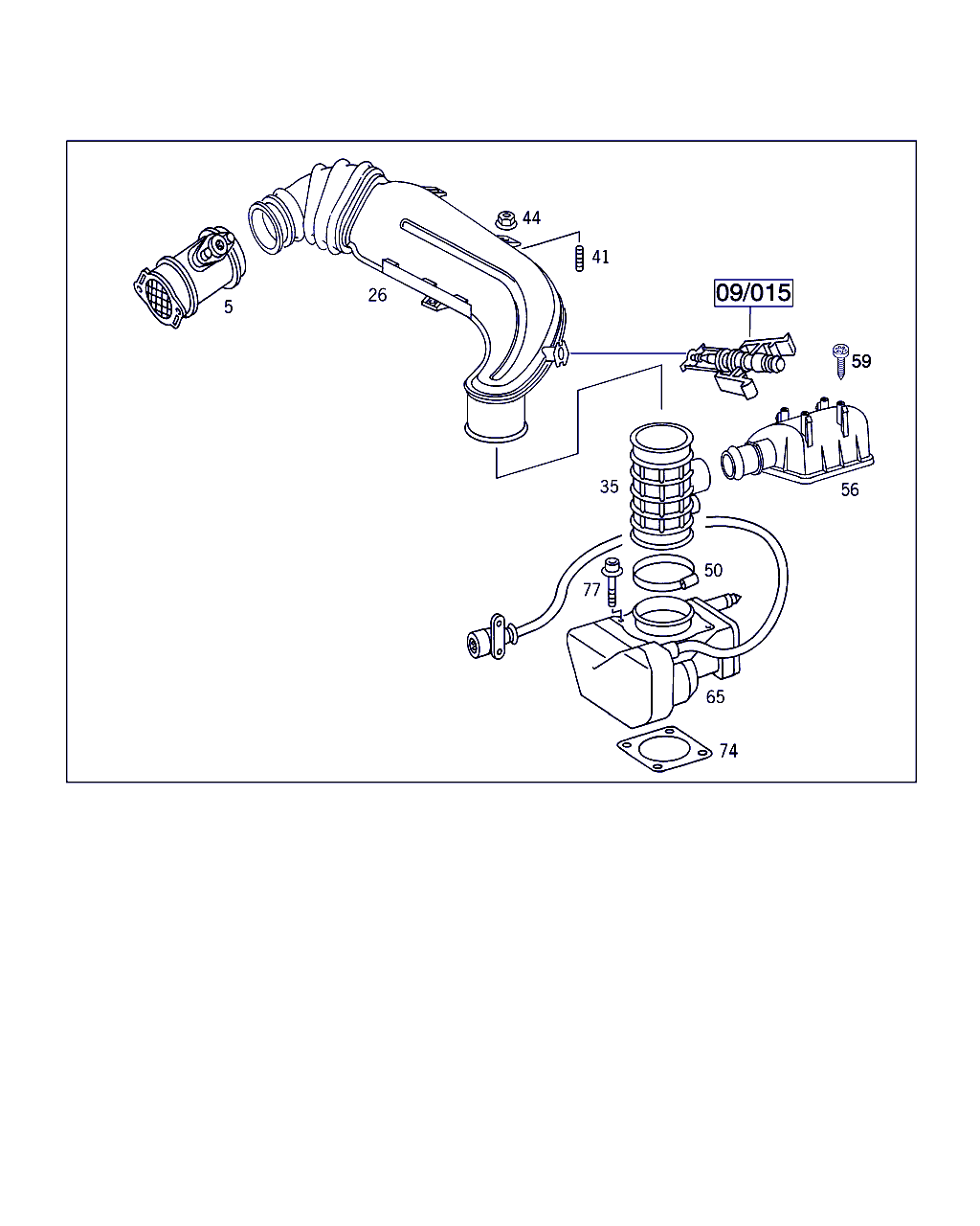 Mercedes-Benz A 000 094 05 48 - Ilmamassamittari inparts.fi