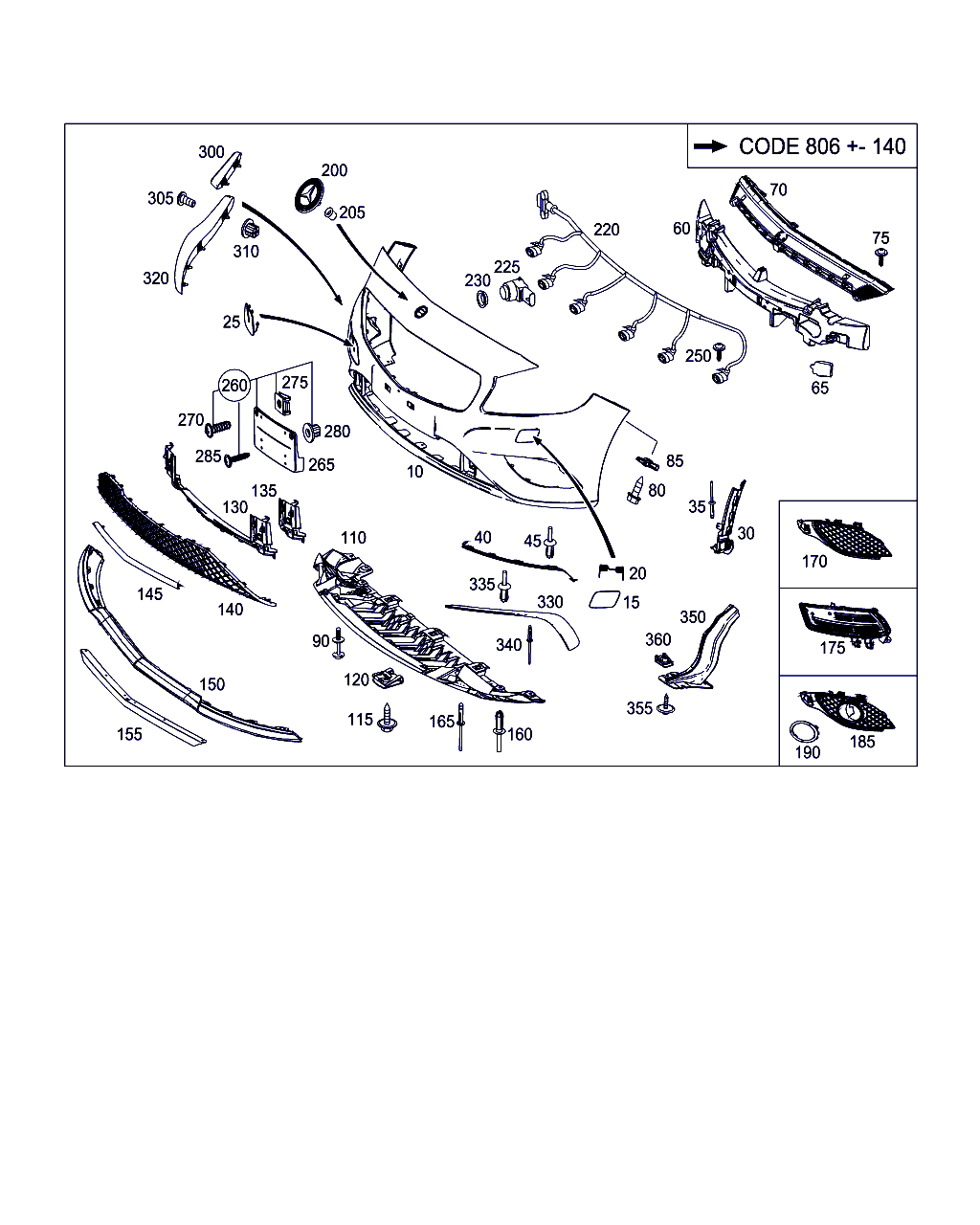 Mercedes-Benz A 176 885 00 36 - Äänieriste inparts.fi