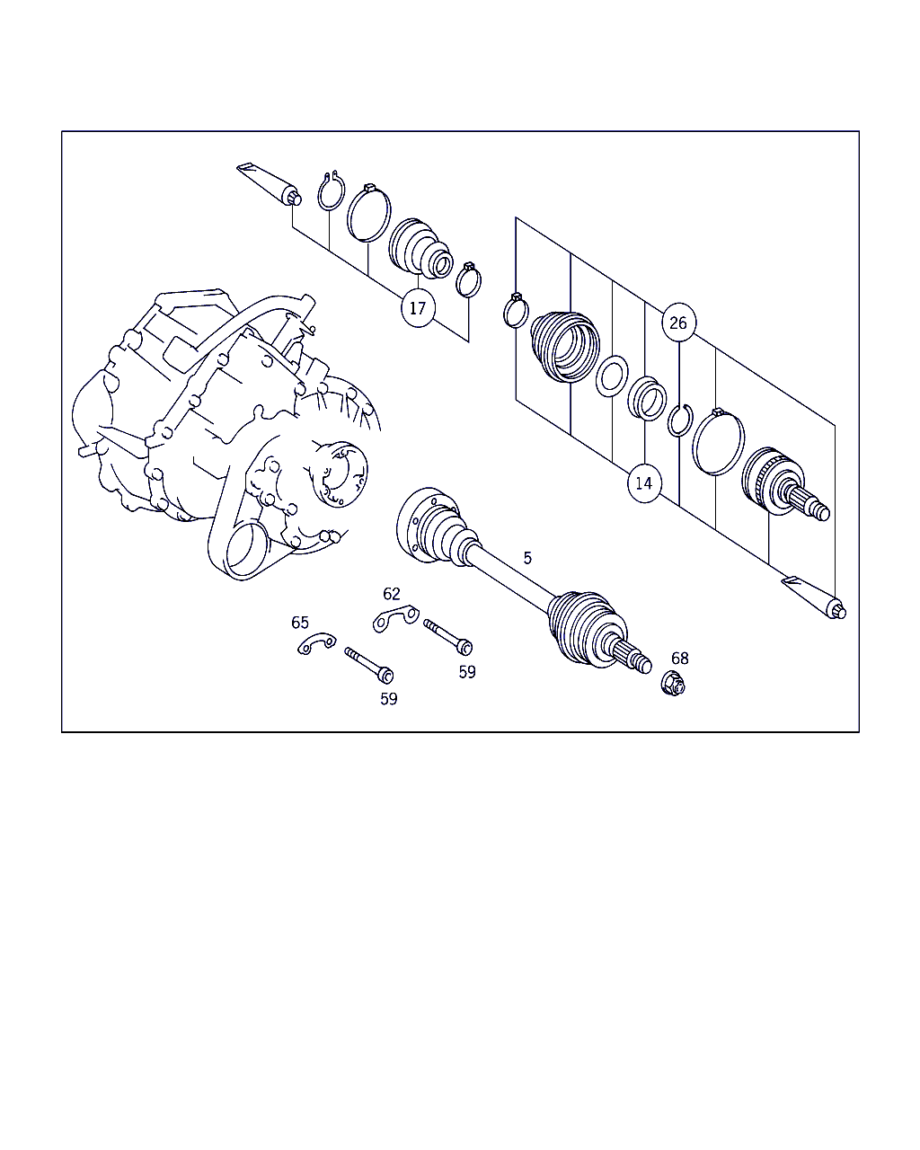 Mercedes-Benz A 000 330 14 85 - Paljekumi, vetoakseli inparts.fi