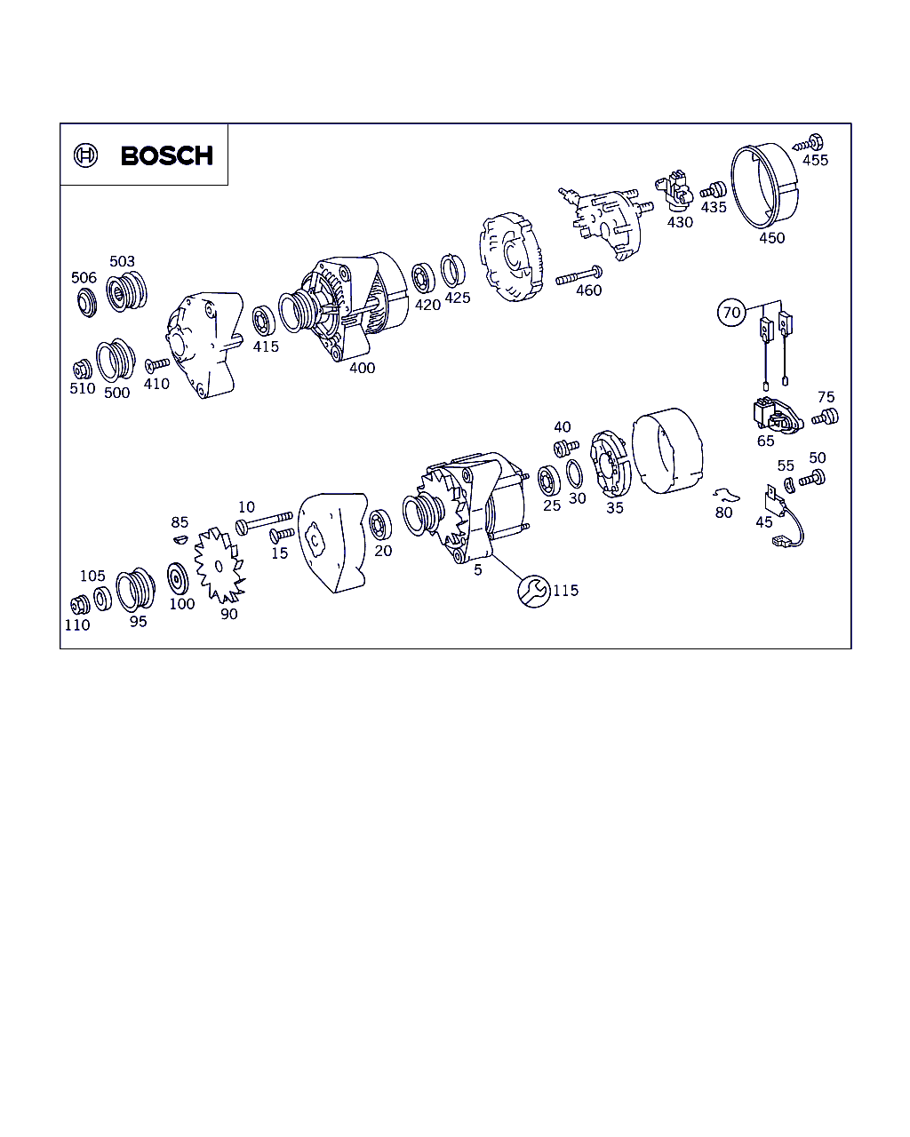 Mercedes-Benz A 604 150 01 60 - Hihnapyörä, laturi inparts.fi