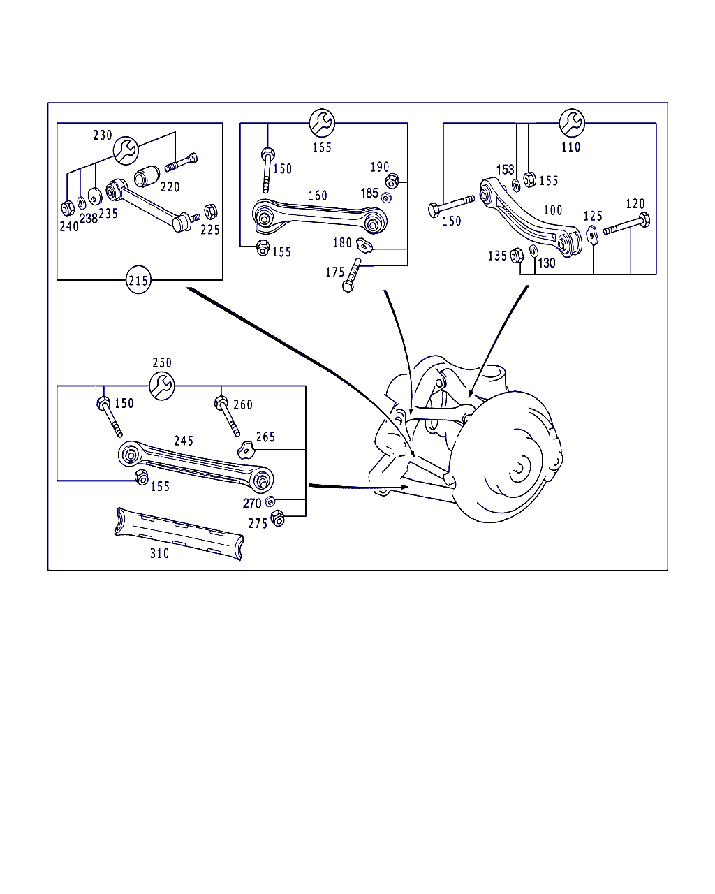 Mercedes-Benz A 210 350 21 53 - Tukivarsi, pyöräntuenta inparts.fi