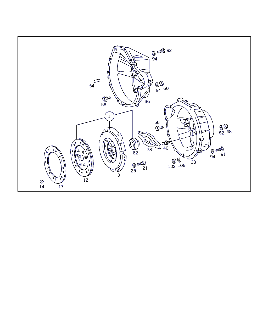 Mercedes-Benz A 003 250 08 04 - Kytkimen painelevy inparts.fi