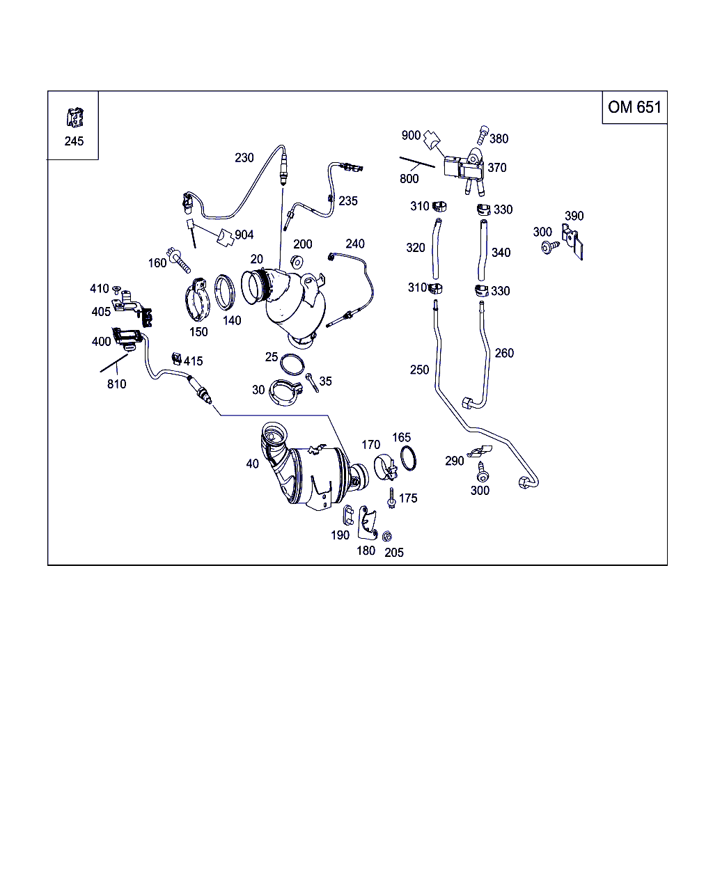 Mercedes-Benz A 007 153 47 28 - Tunnistin, pakokaasulämpötila inparts.fi