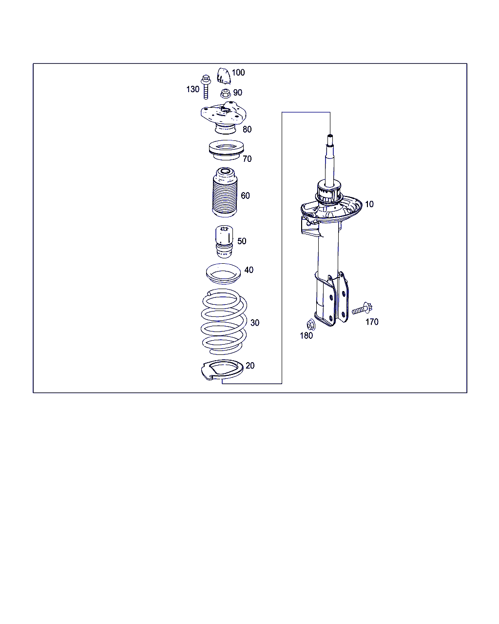 Mercedes-Benz A 204 323 38 00 - Iskunvaimennin inparts.fi