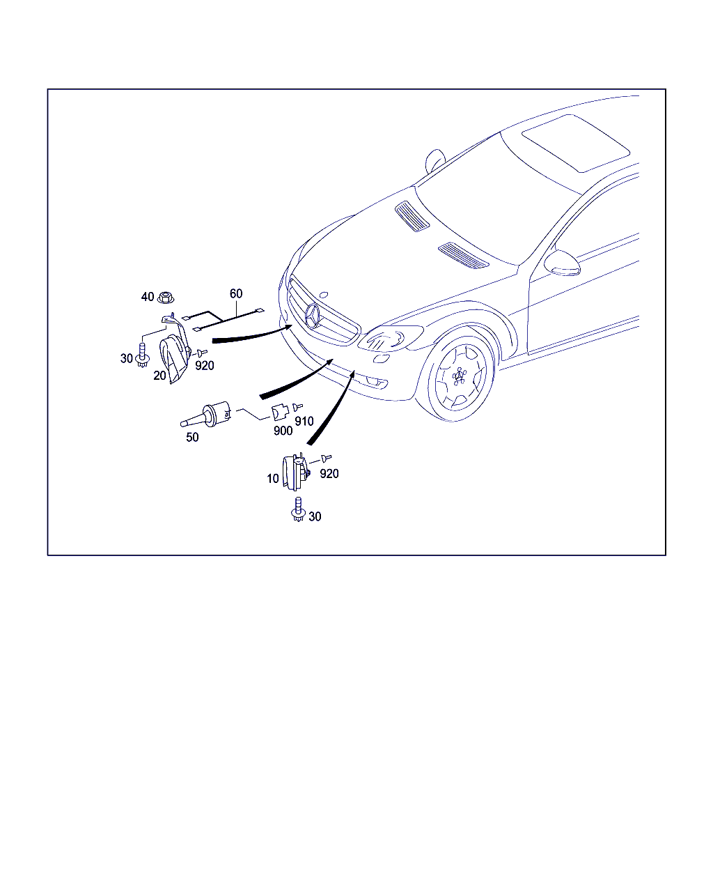 Mercedes-Benz A 005 542 75 20 - Äänitorvi, fanfaari inparts.fi