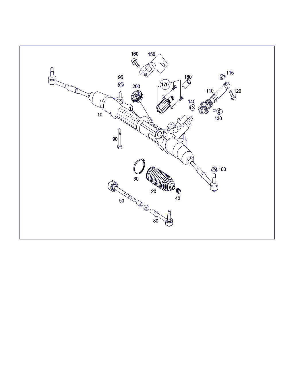 Mercedes-Benz A 204 338 05 15 - Raidetangon pää, suora inparts.fi