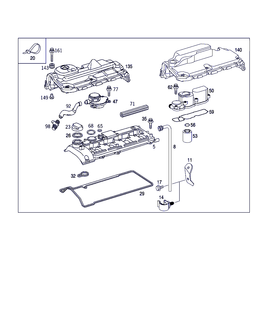 Mercedes-Benz A 611 010 06 30 - Venttiilikoppa inparts.fi