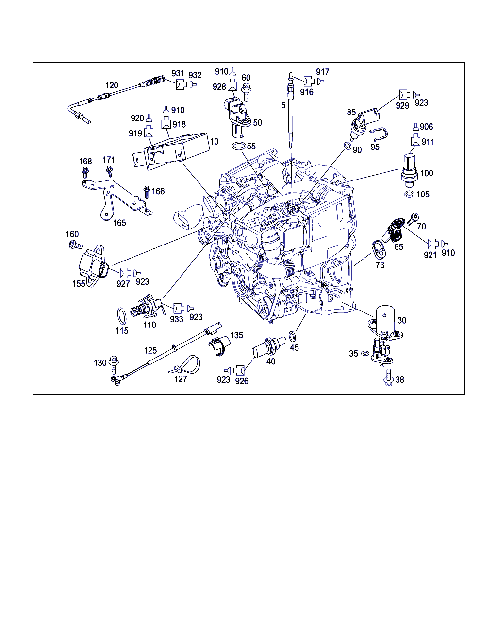 Mercedes-Benz A 000 905 33 00 - Tunnistin, pakokaasulämpötila inparts.fi