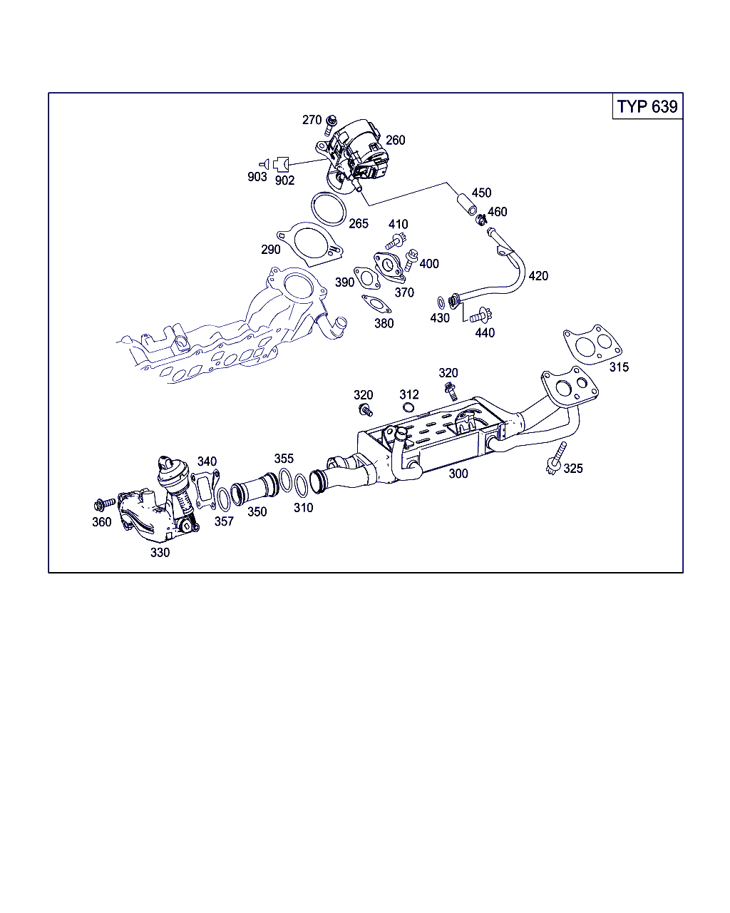 Mercedes-Benz A 642 140 10 60 - Venttiili, pakokaasun kierrätys inparts.fi