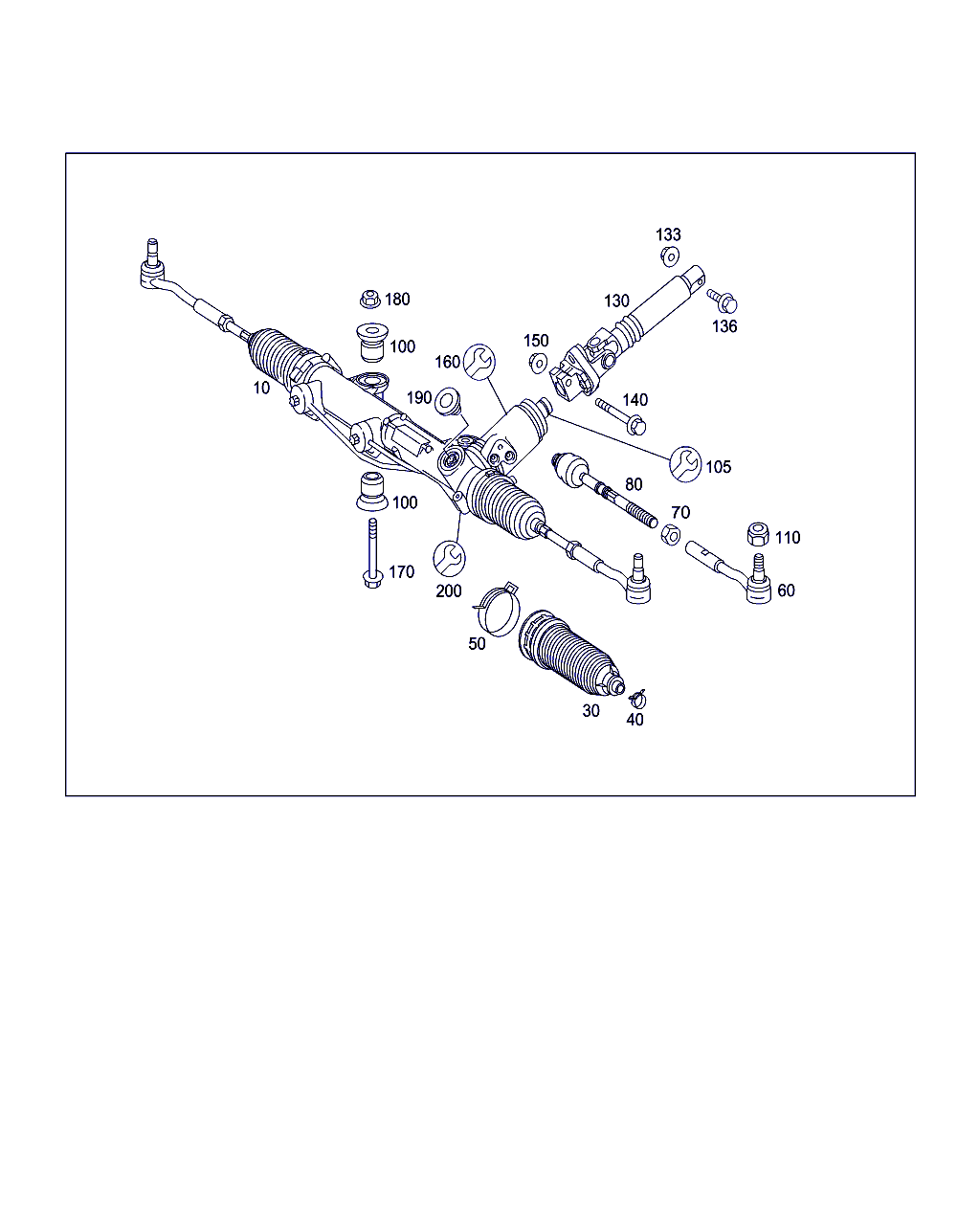 Mercedes-Benz A 203 330 19 03 - Raidetangon pää inparts.fi