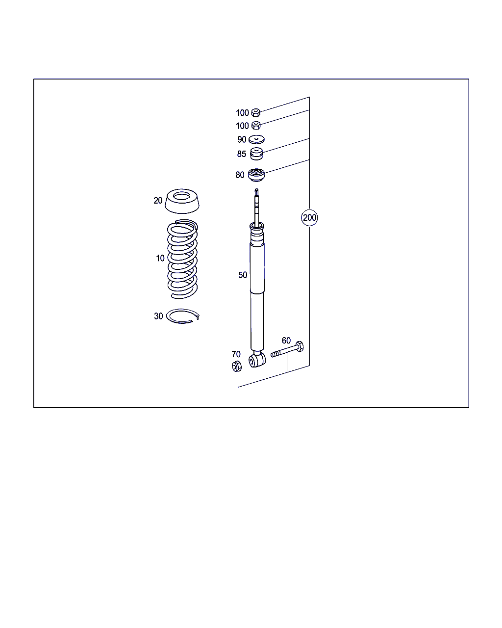 Mercedes-Benz A 203 326 17 00 - Iskunvaimennin inparts.fi