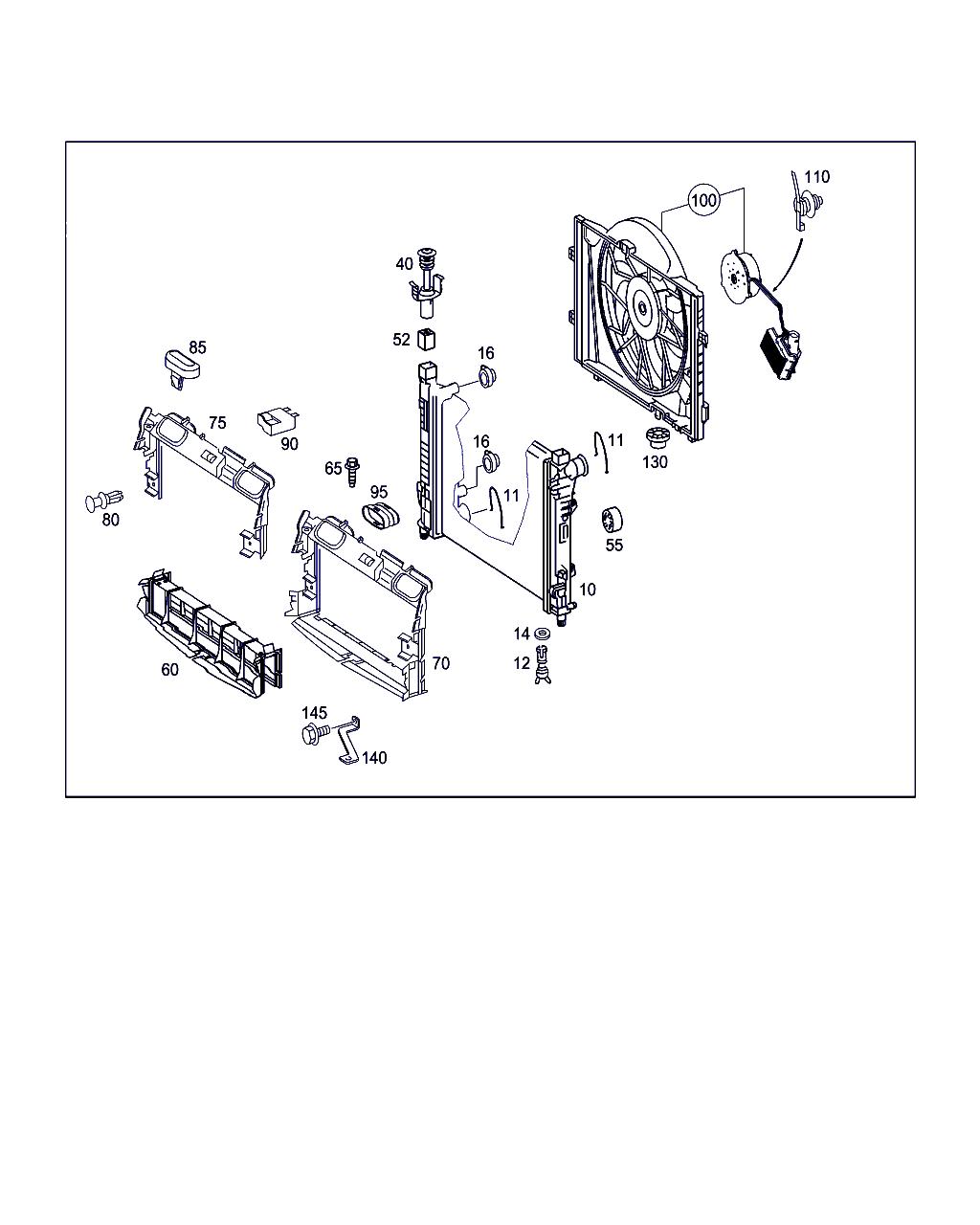 Mercedes-Benz A 203 500 02 93 - Tuuletin, moottorin jäähdytys inparts.fi