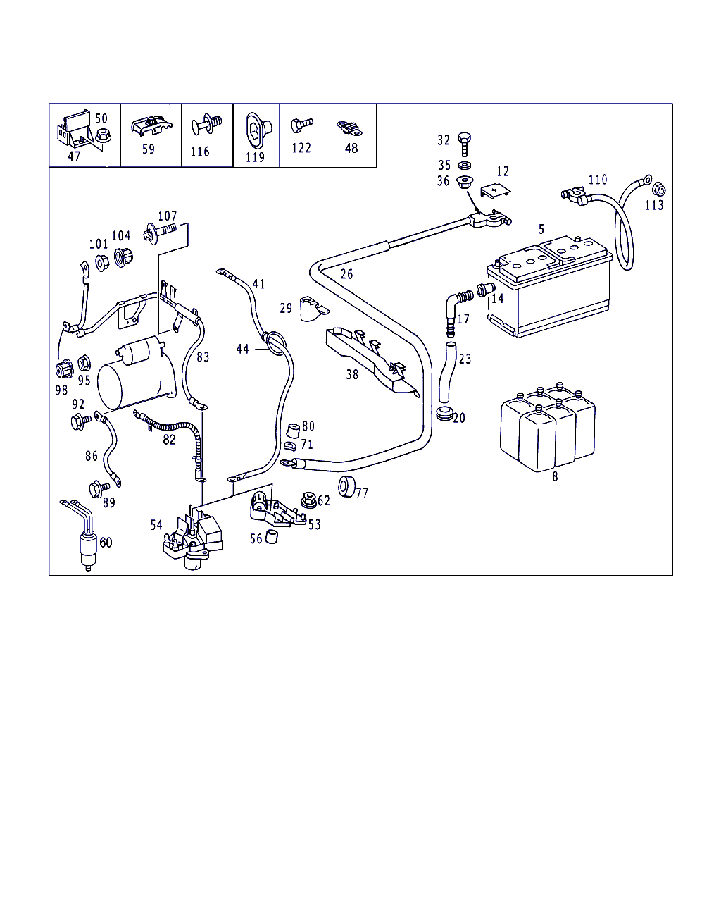 Mitsubishi A 000 982 30 08 - Käynnistysakku inparts.fi