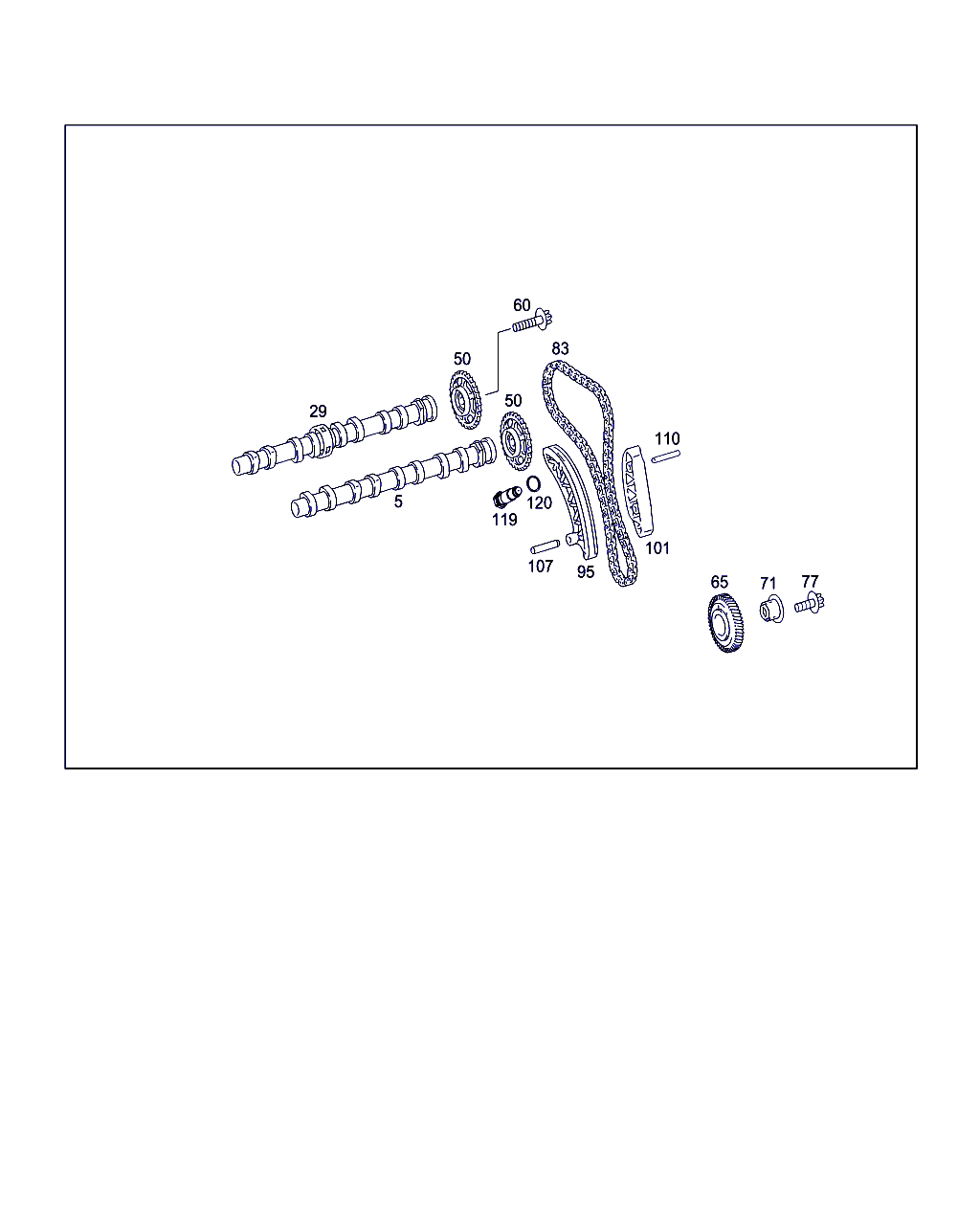 Mercedes-Benz A 651 052 00 01 - Hammaspyörä, nokka-akseli inparts.fi