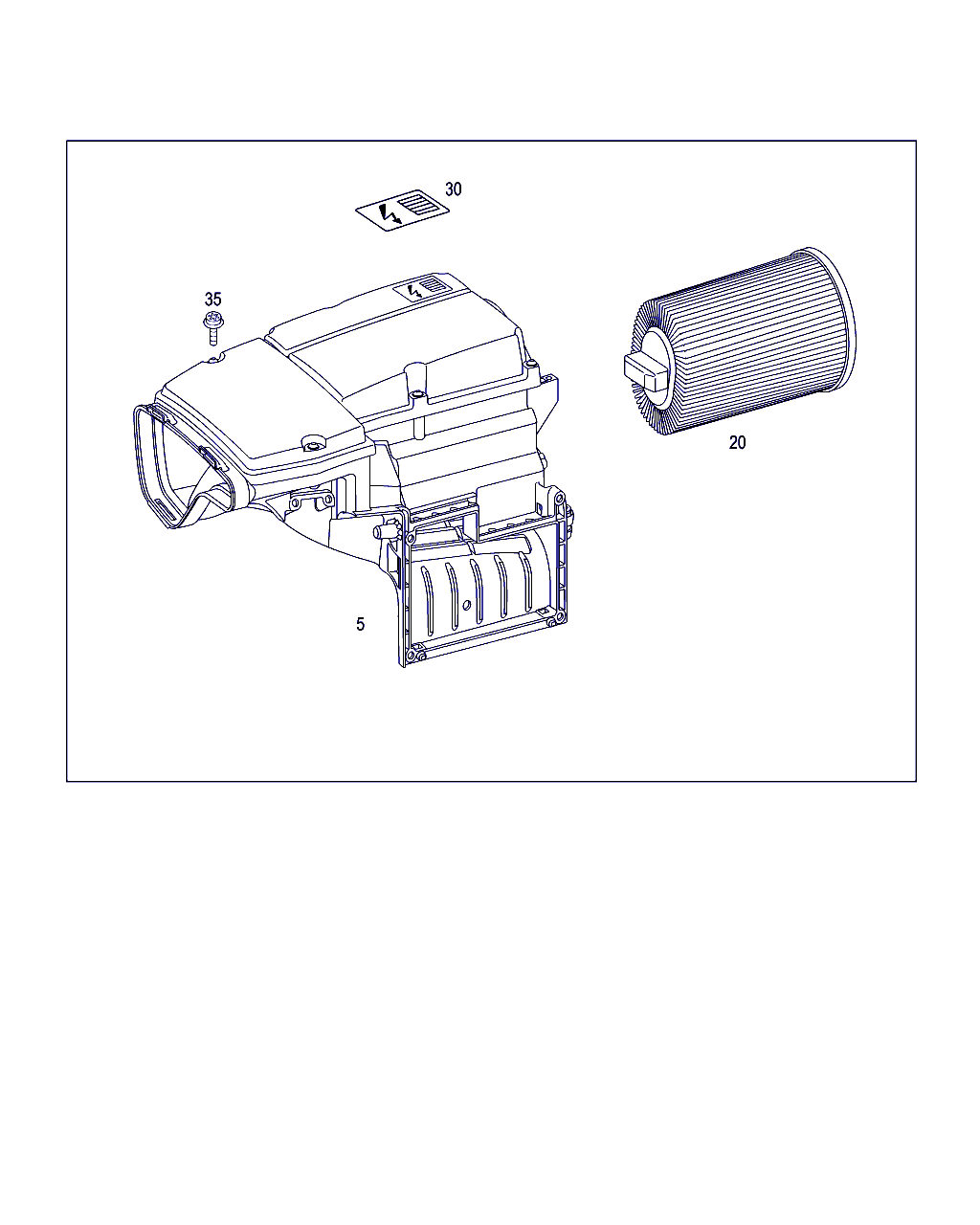 Mercedes-Benz A 271 094 02 04 - Ilmansuodatin inparts.fi