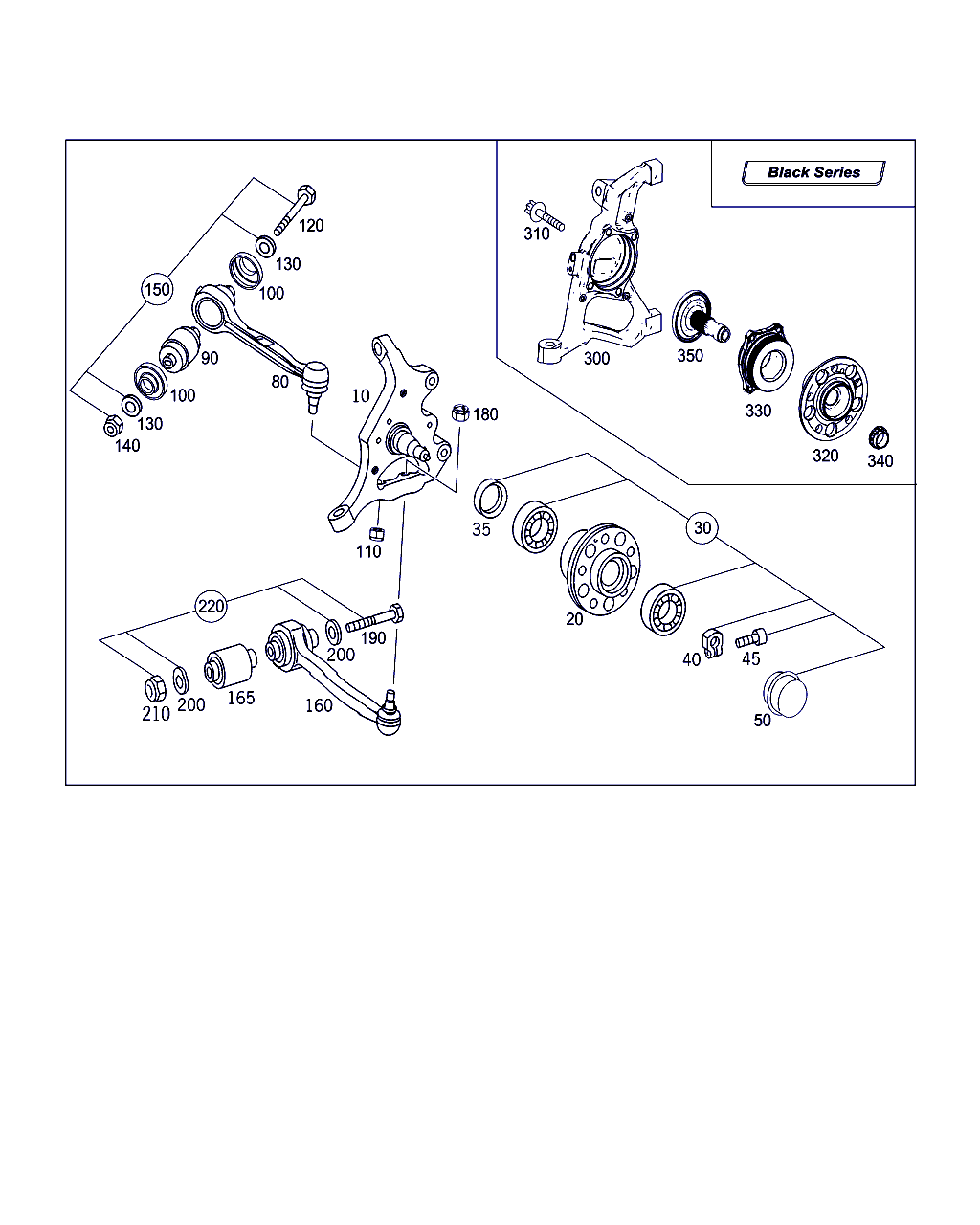 Mercedes-Benz A 000 330 00 18 - Asennussarja, ohjausvipu inparts.fi