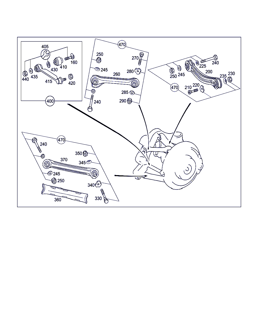 Mercedes-Benz A 203 350 07 53 - Tukivarsi, pyöräntuenta inparts.fi