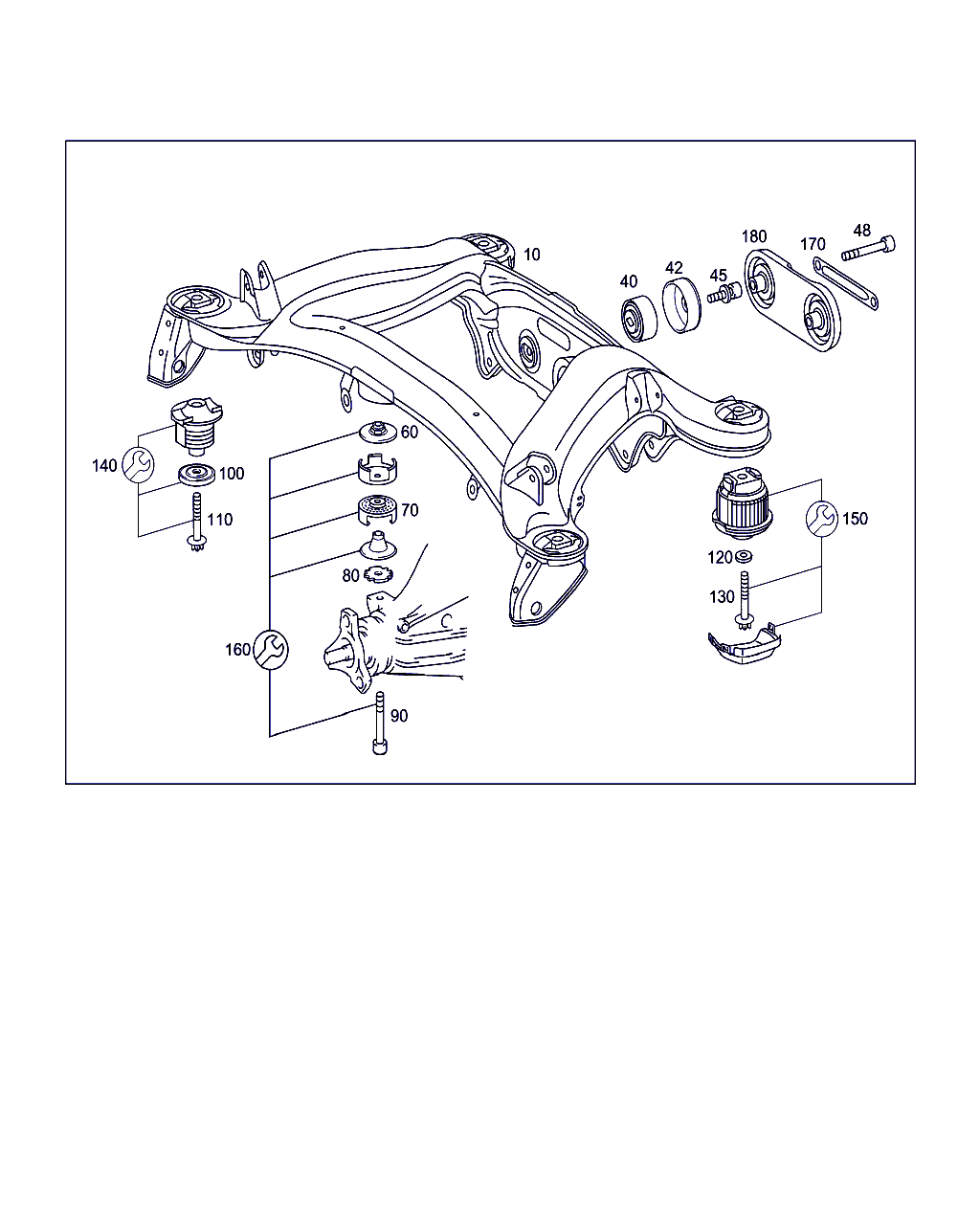 Mercedes-Benz A 203 350 45 08 - Tukivarren hela inparts.fi