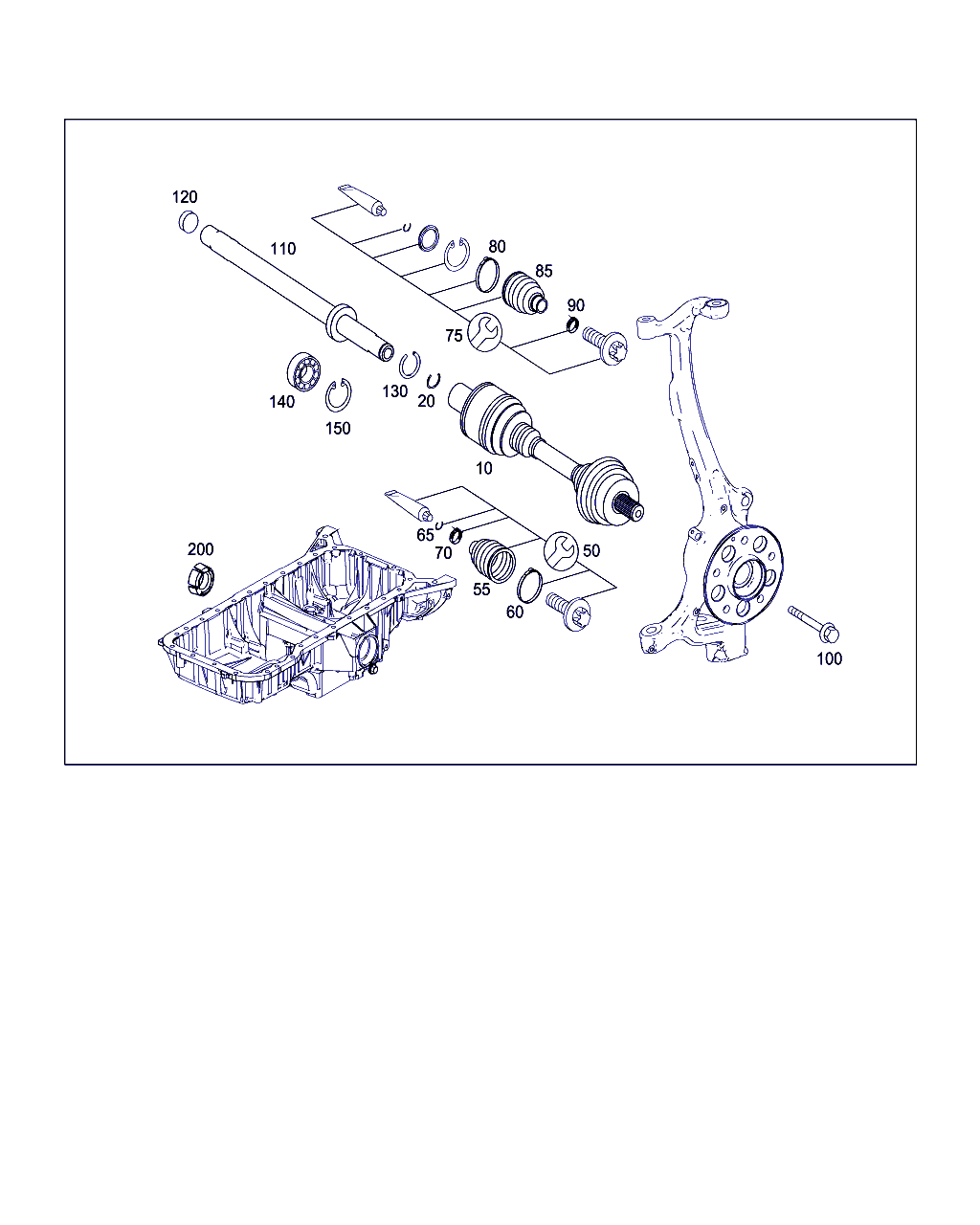 Mercedes-Benz A 221 330 01 85 - Paljekumi, vetoakseli inparts.fi