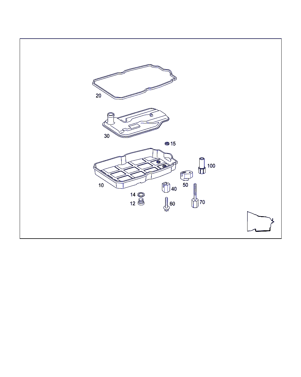 Mercedes-Benz A 220 271 01 80 - Tiiviste, automaattivaihteiston öljypohja inparts.fi